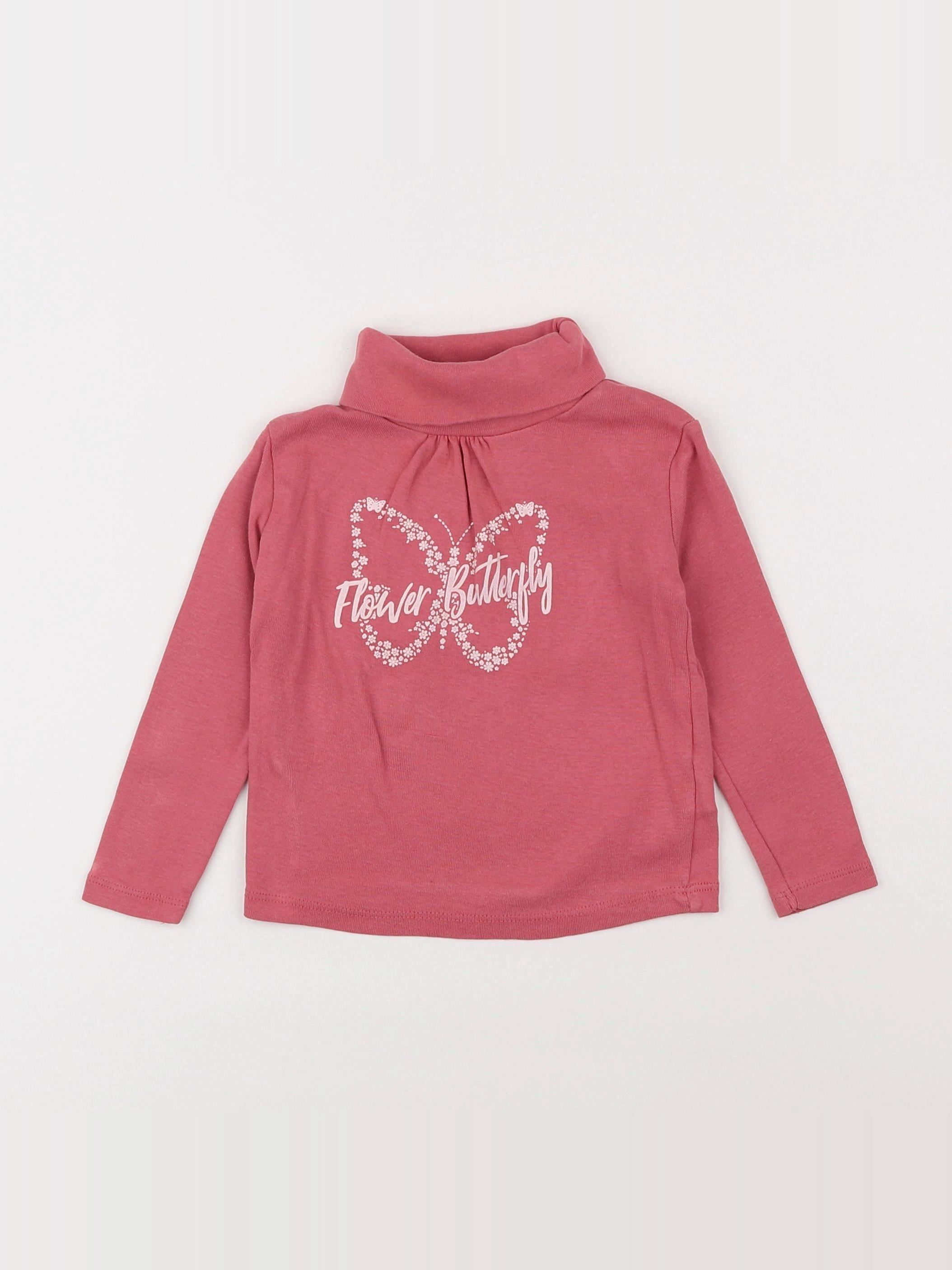 Vertbaudet - sous-pull rose - 2 ans