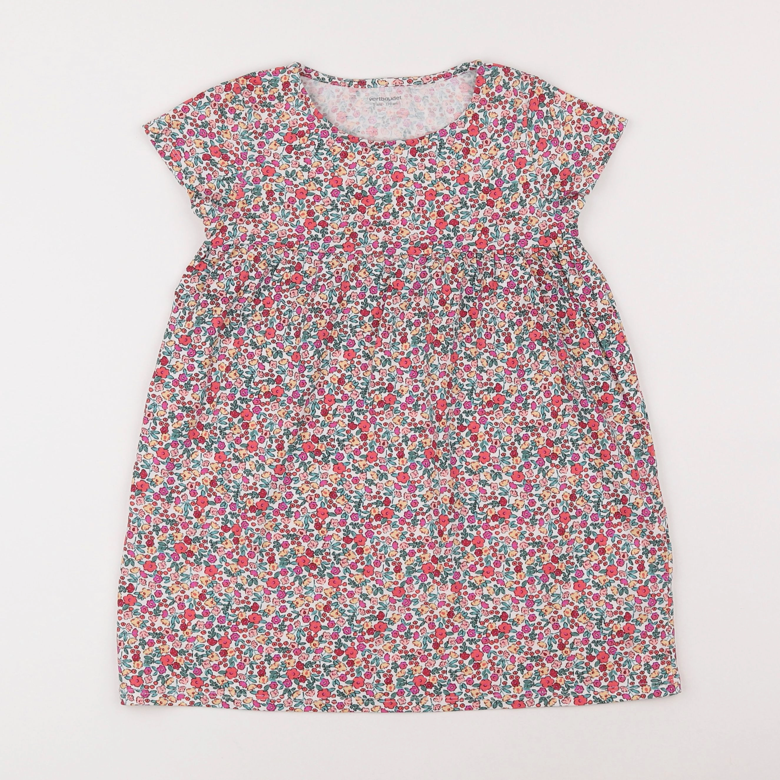 Vertbaudet - robe multicolore - 5 ans