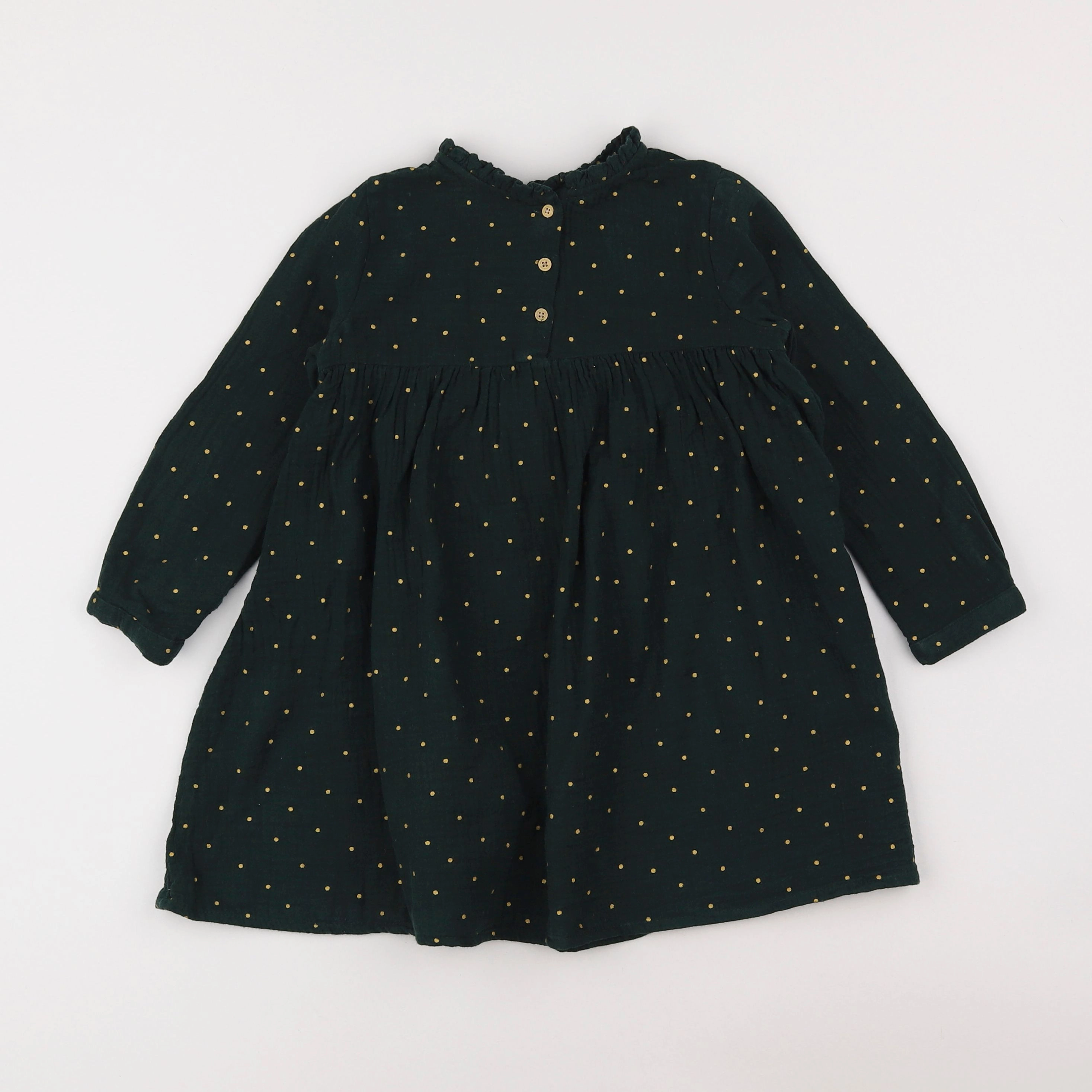 Vertbaudet - robe vert - 4 ans