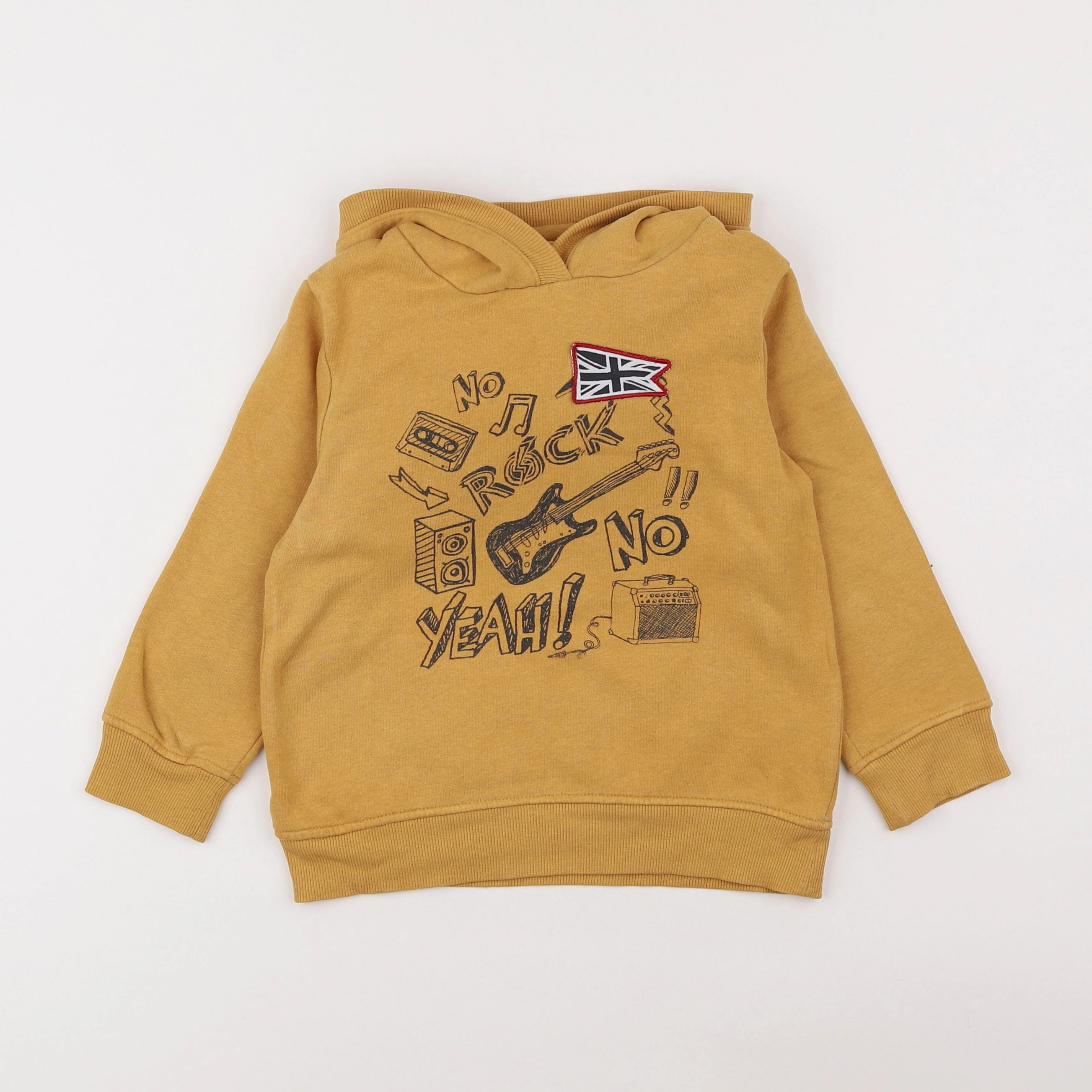 Vertbaudet - sweat jaune - 5 ans