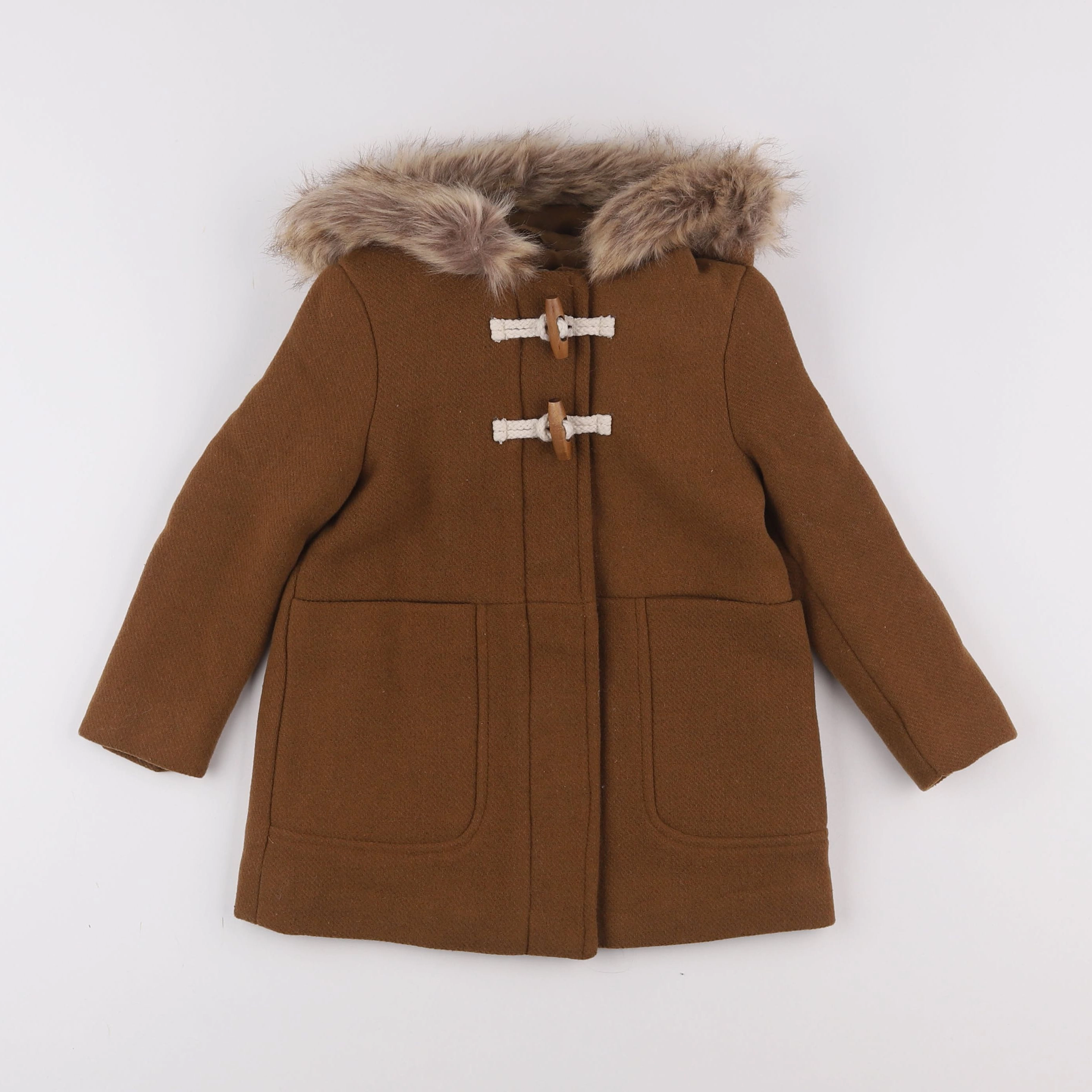 Vertbaudet - manteau marron - 3 ans