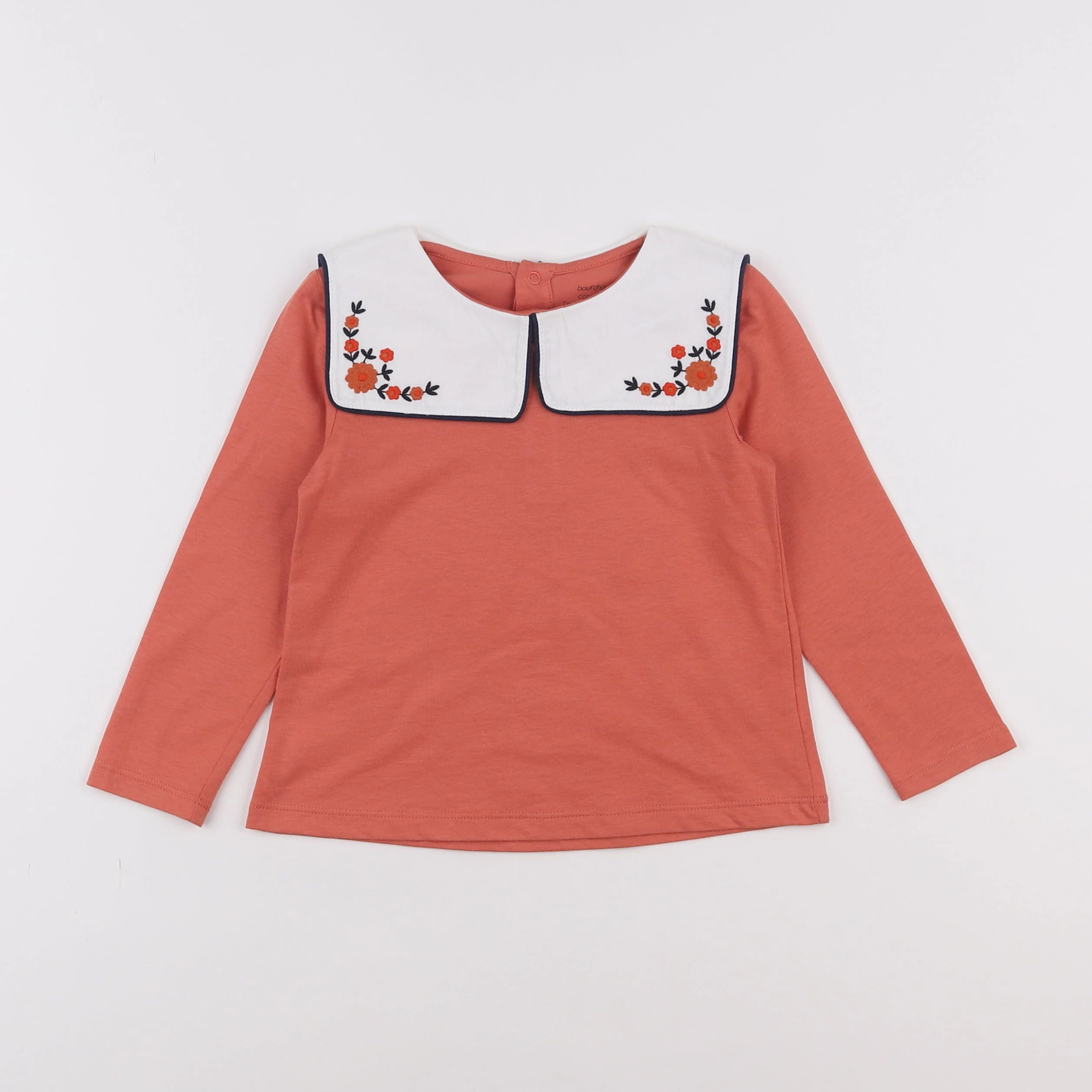 Boutchou - tee-shirt orange - 2 ans