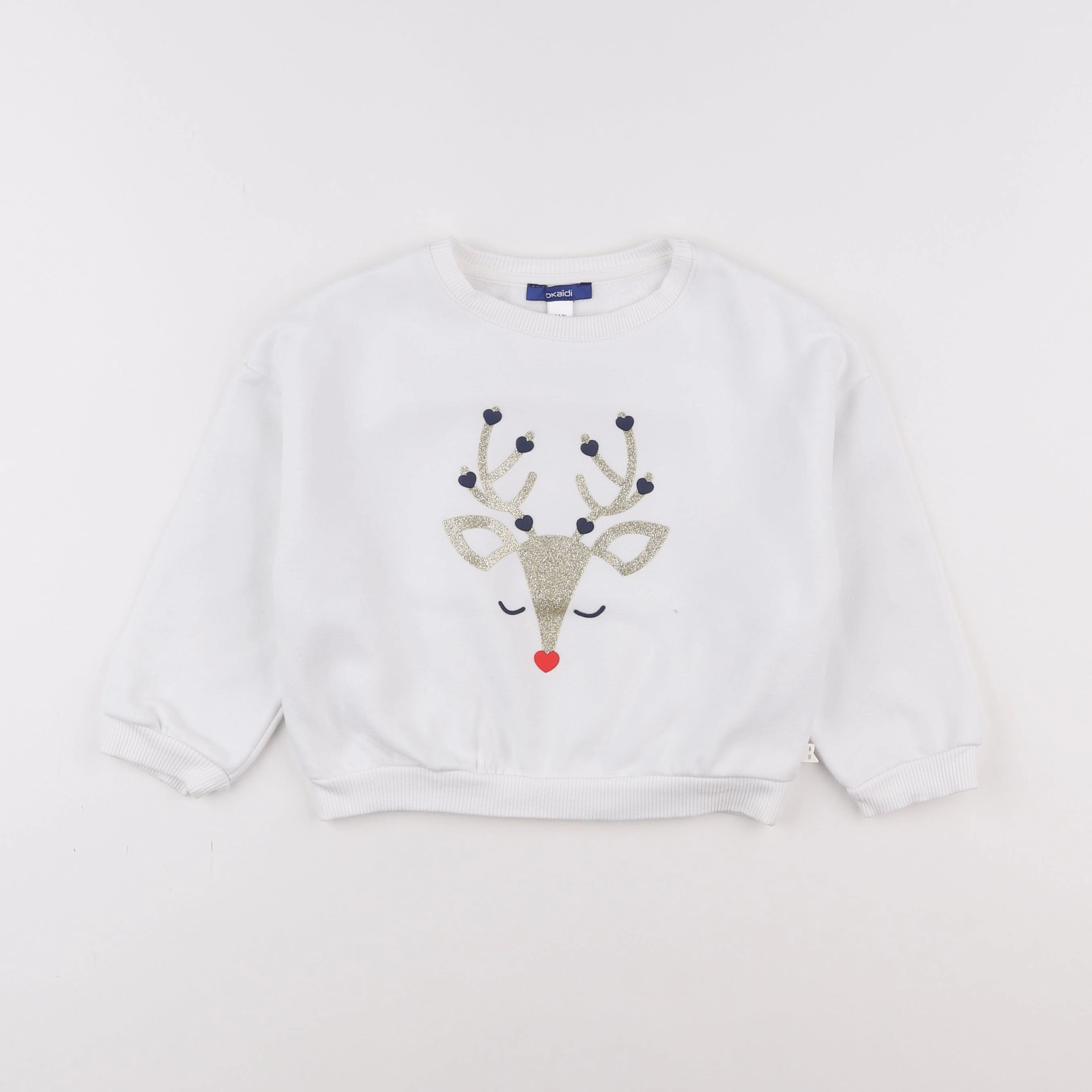 Okaidi - sweat blanc - 3 ans