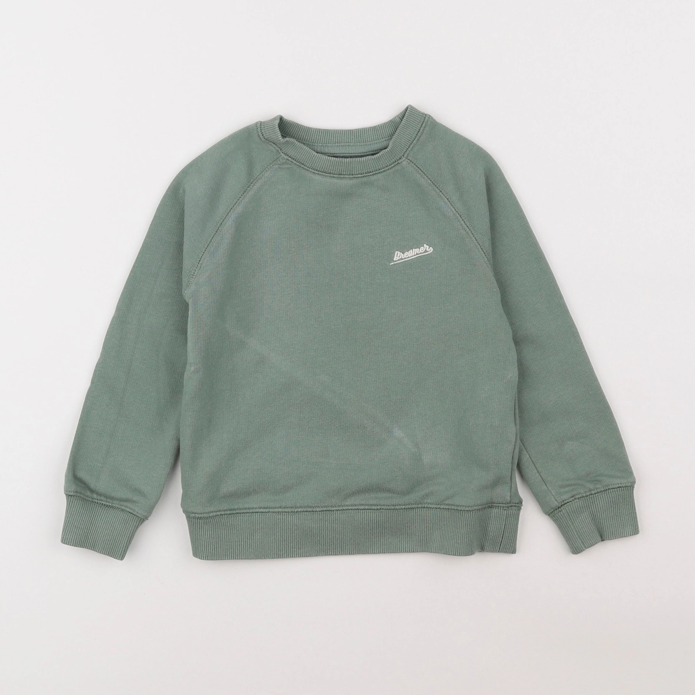 Monoprix - sweat vert - 3 ans