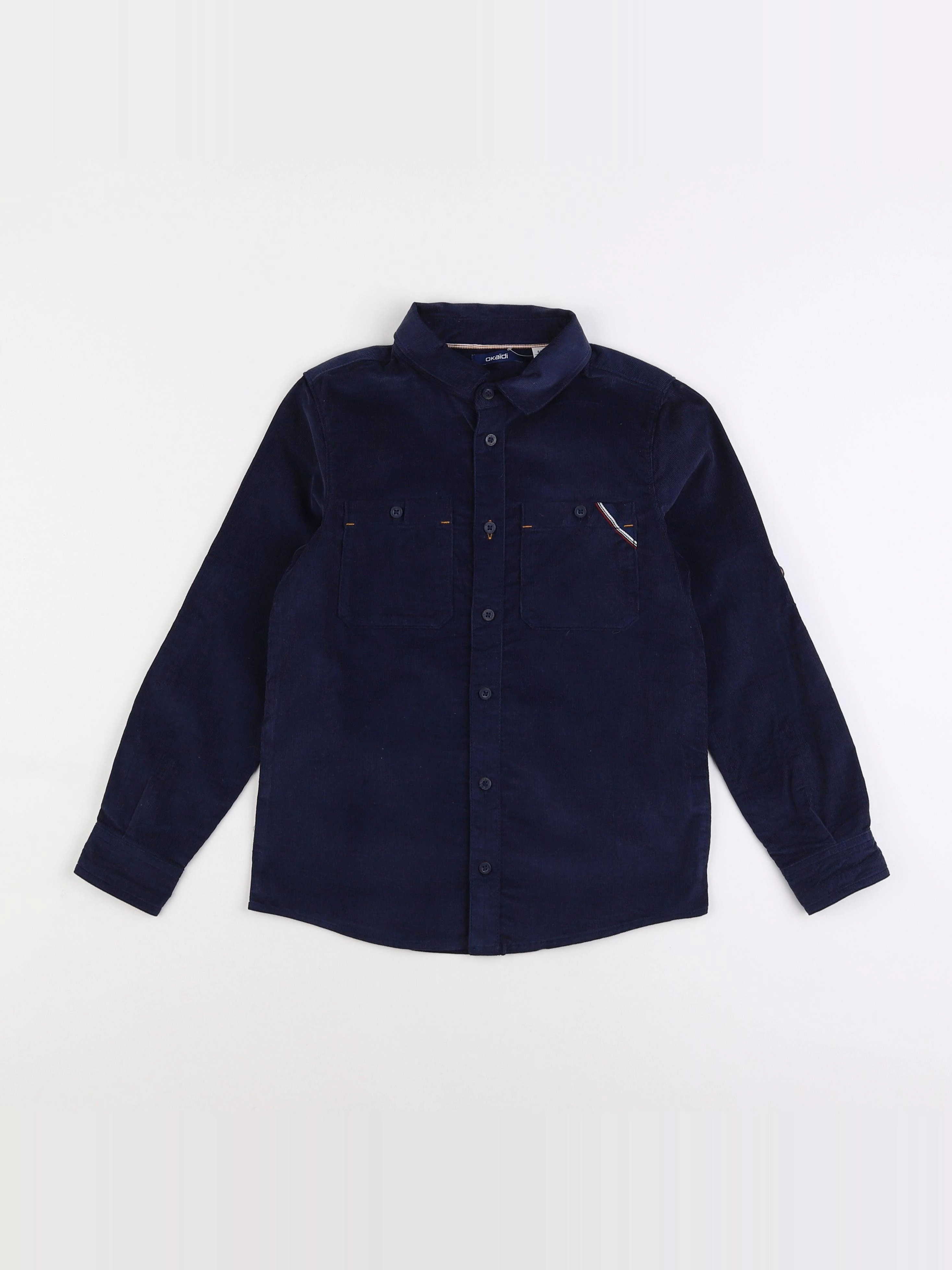 Okaidi - chemise bleu - 8 ans