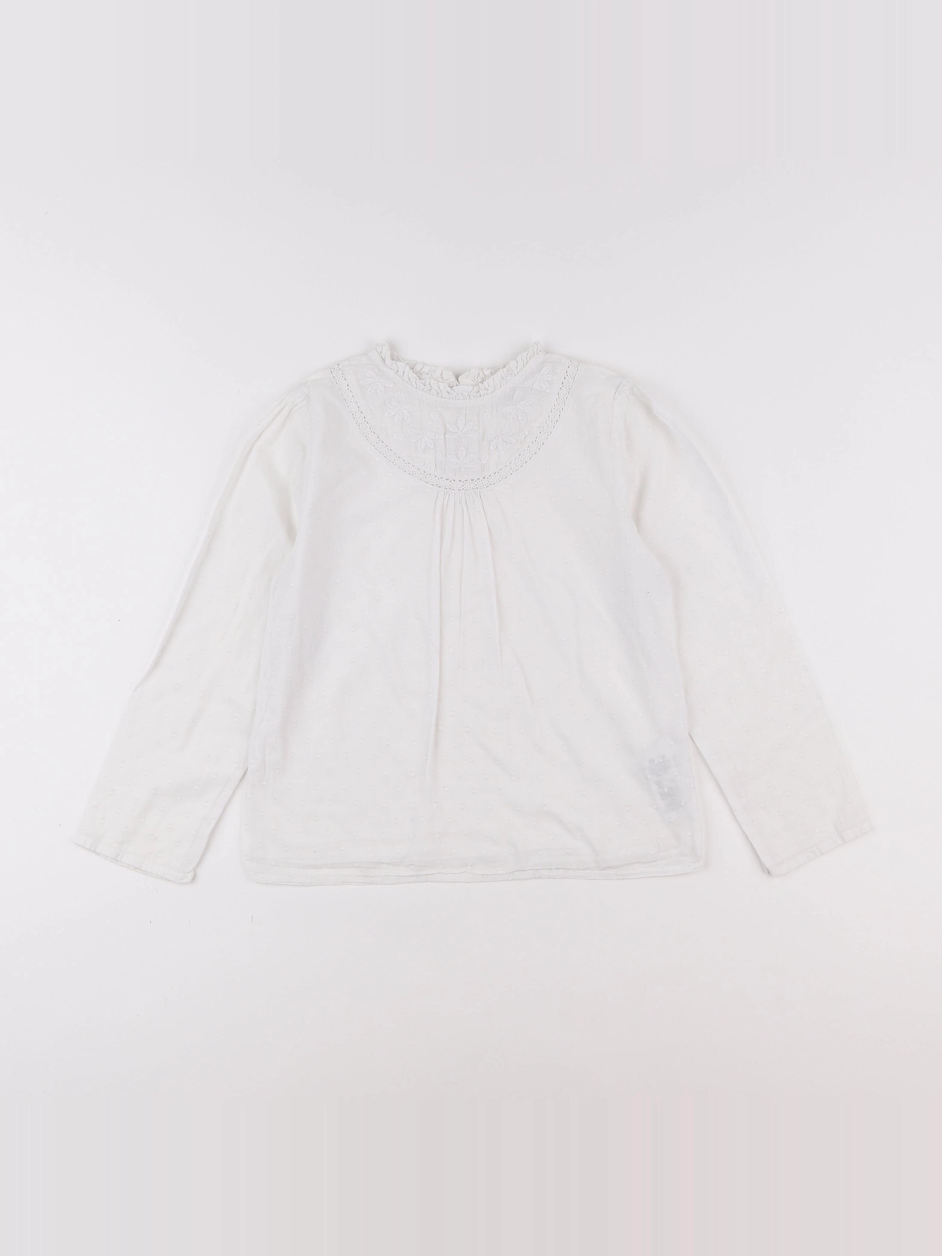 La Redoute - blouse blanc - 8 ans