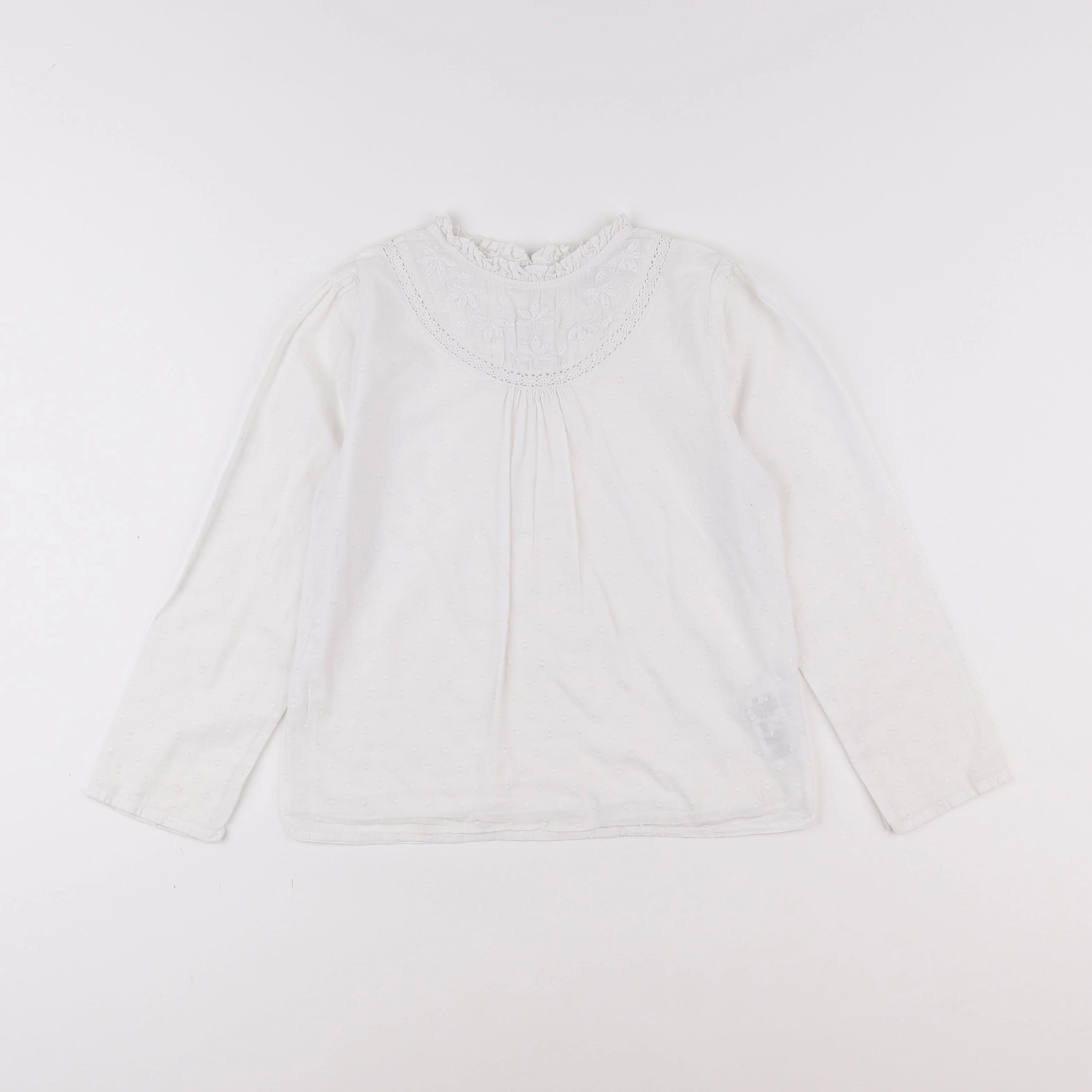 La Redoute - blouse blanc - 8 ans