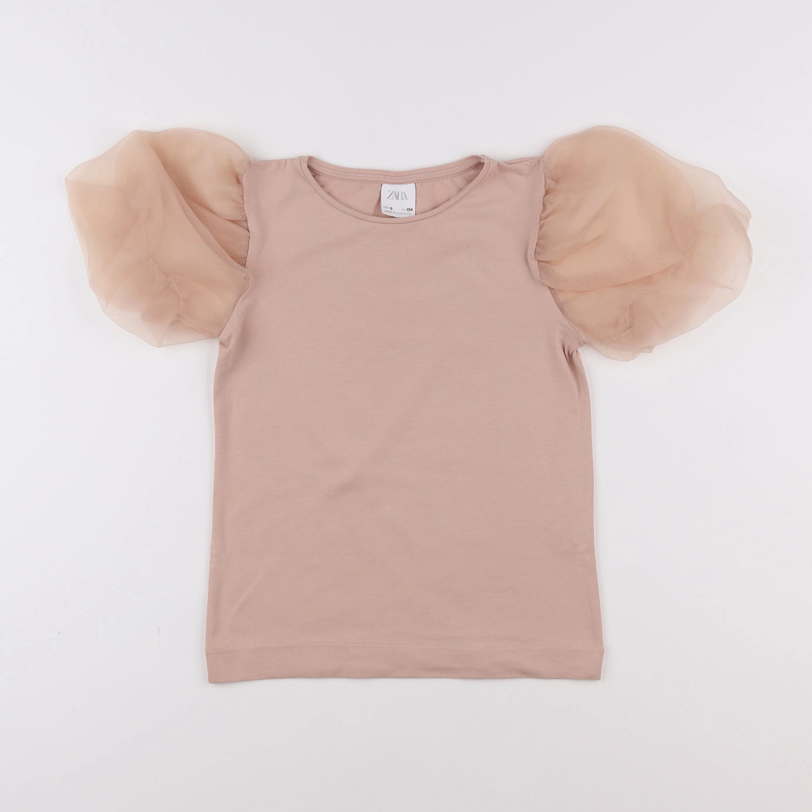 Zara - tee-shirt rose - 9 ans