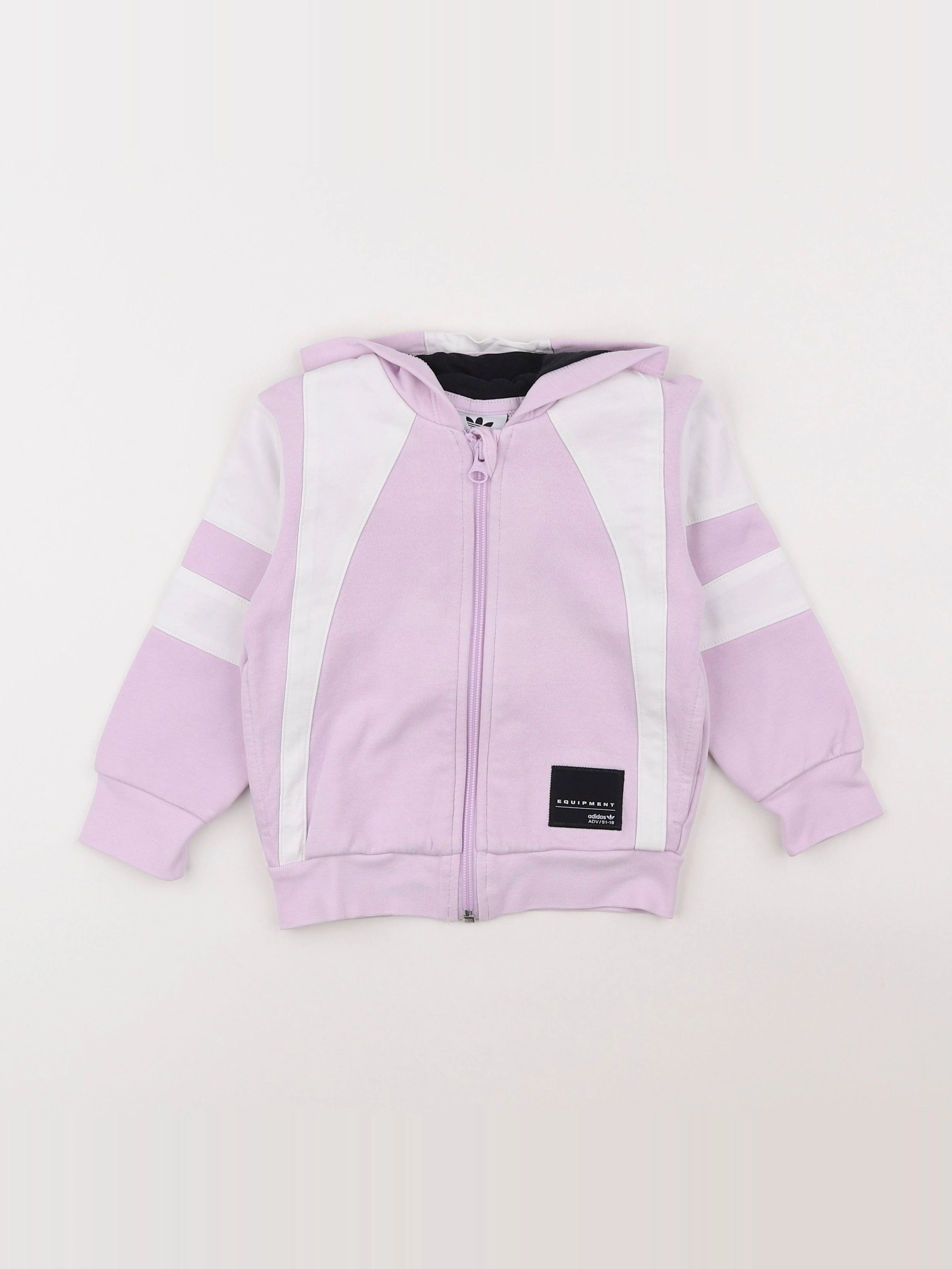 Adidas - sweat violet - 18 mois à 2 ans