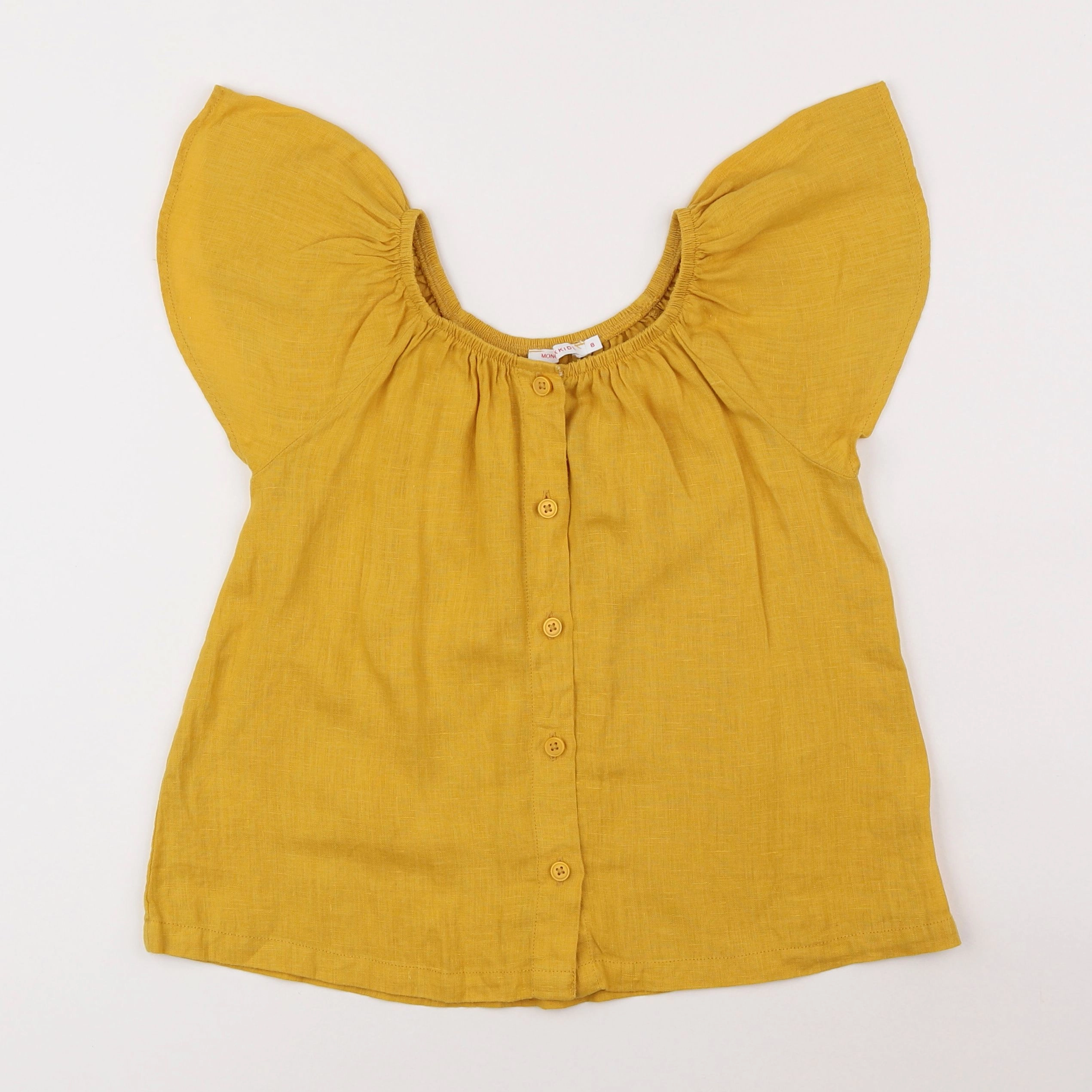 Monoprix - blouse jaune - 8 ans