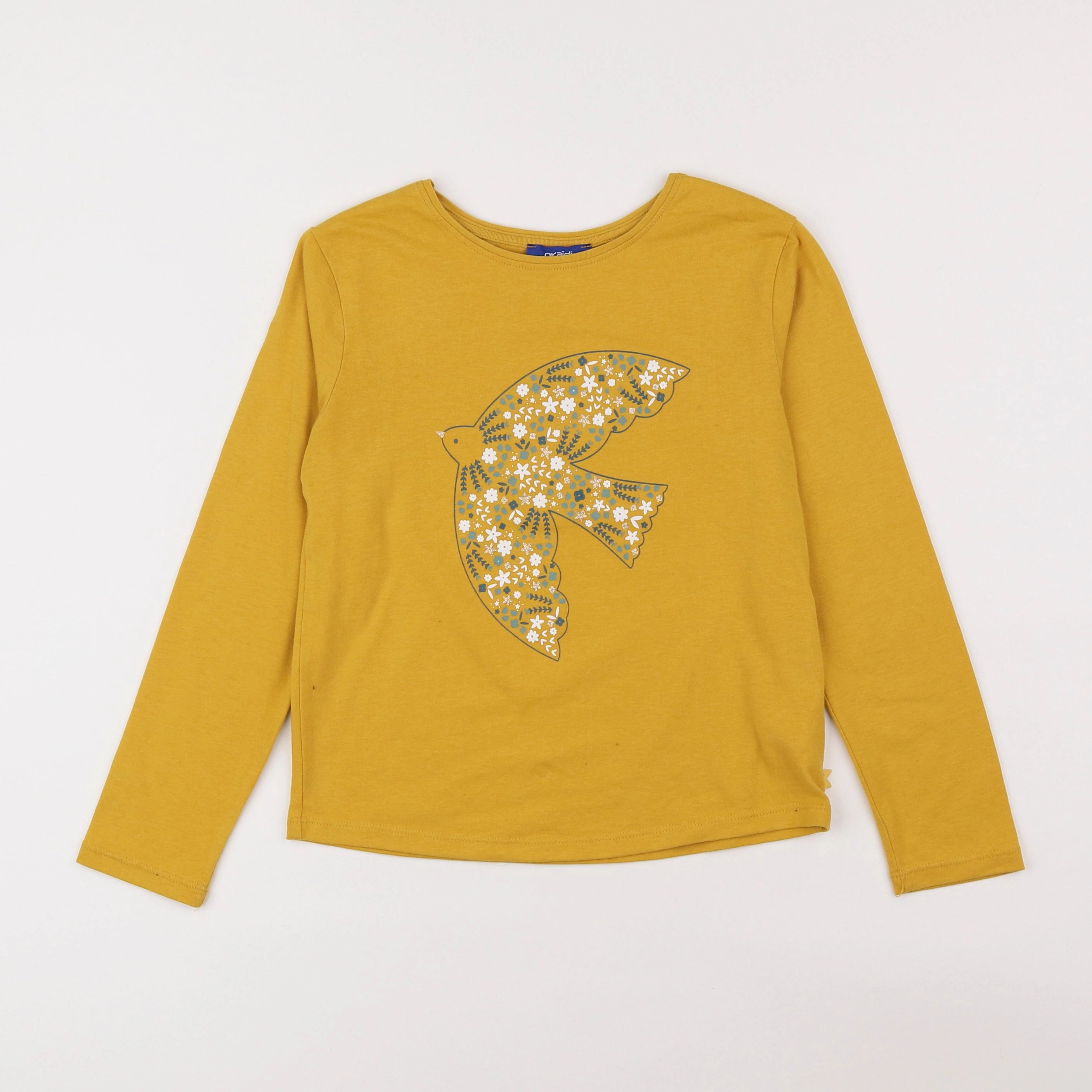 Okaidi - tee-shirt jaune - 8 ans