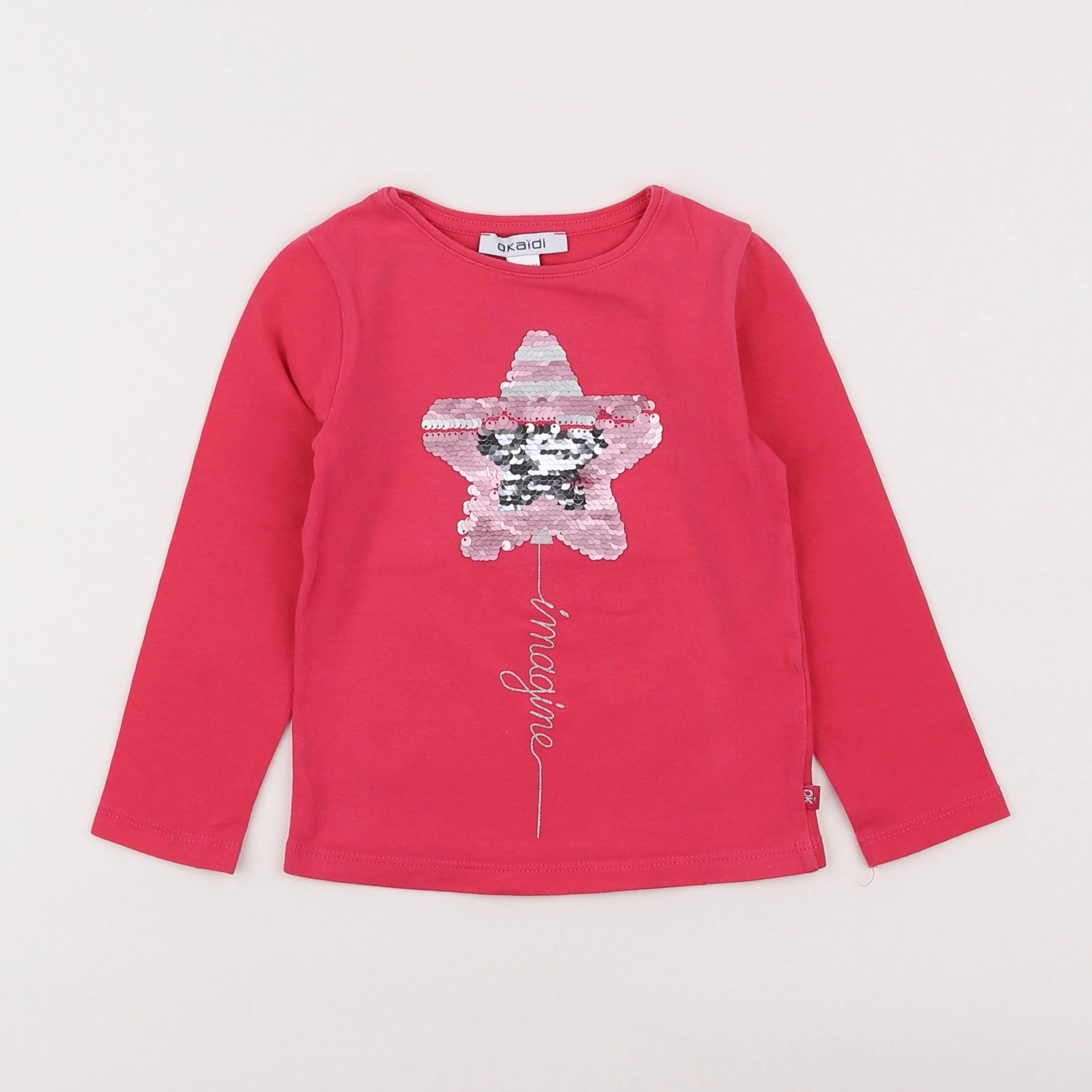 Okaidi - tee-shirt rose - 2 ans