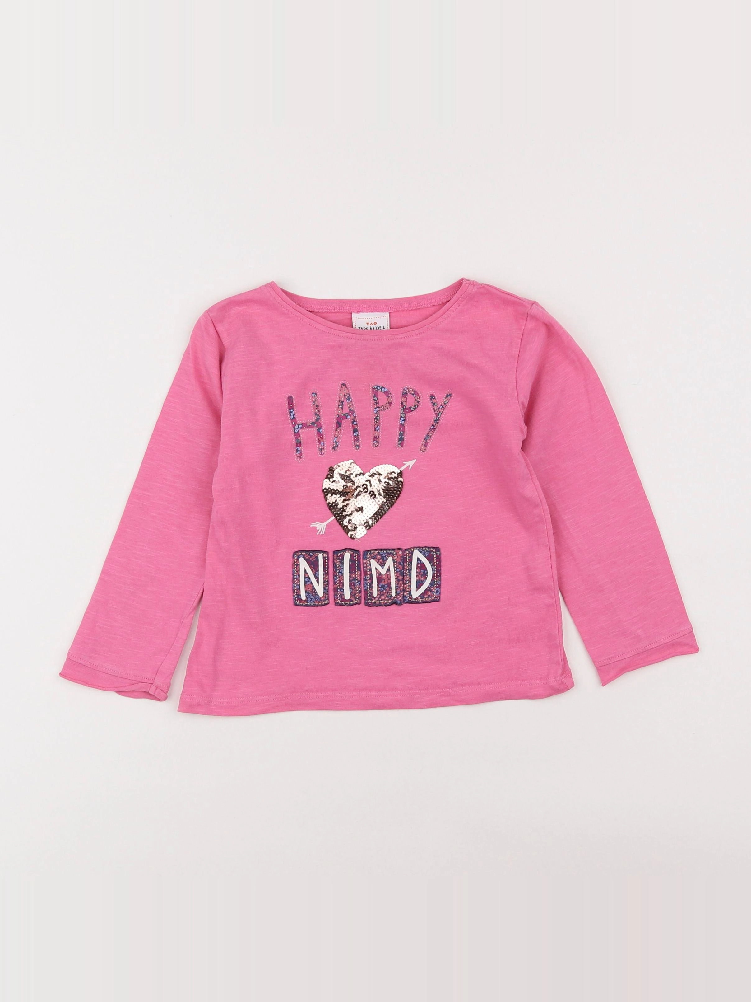 Tape à l'oeil - tee-shirt rose - 2 ans