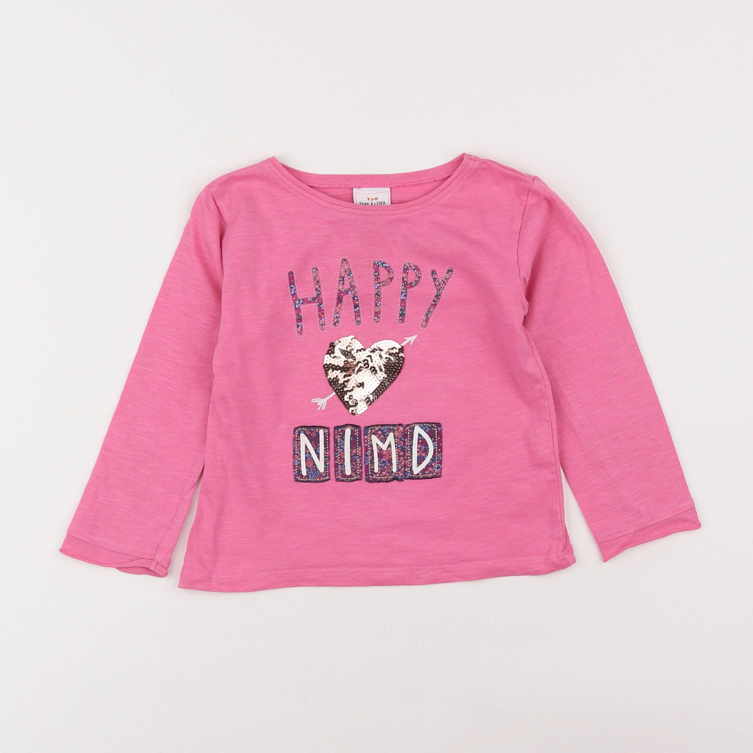Tape à l'oeil - tee-shirt rose - 2 ans