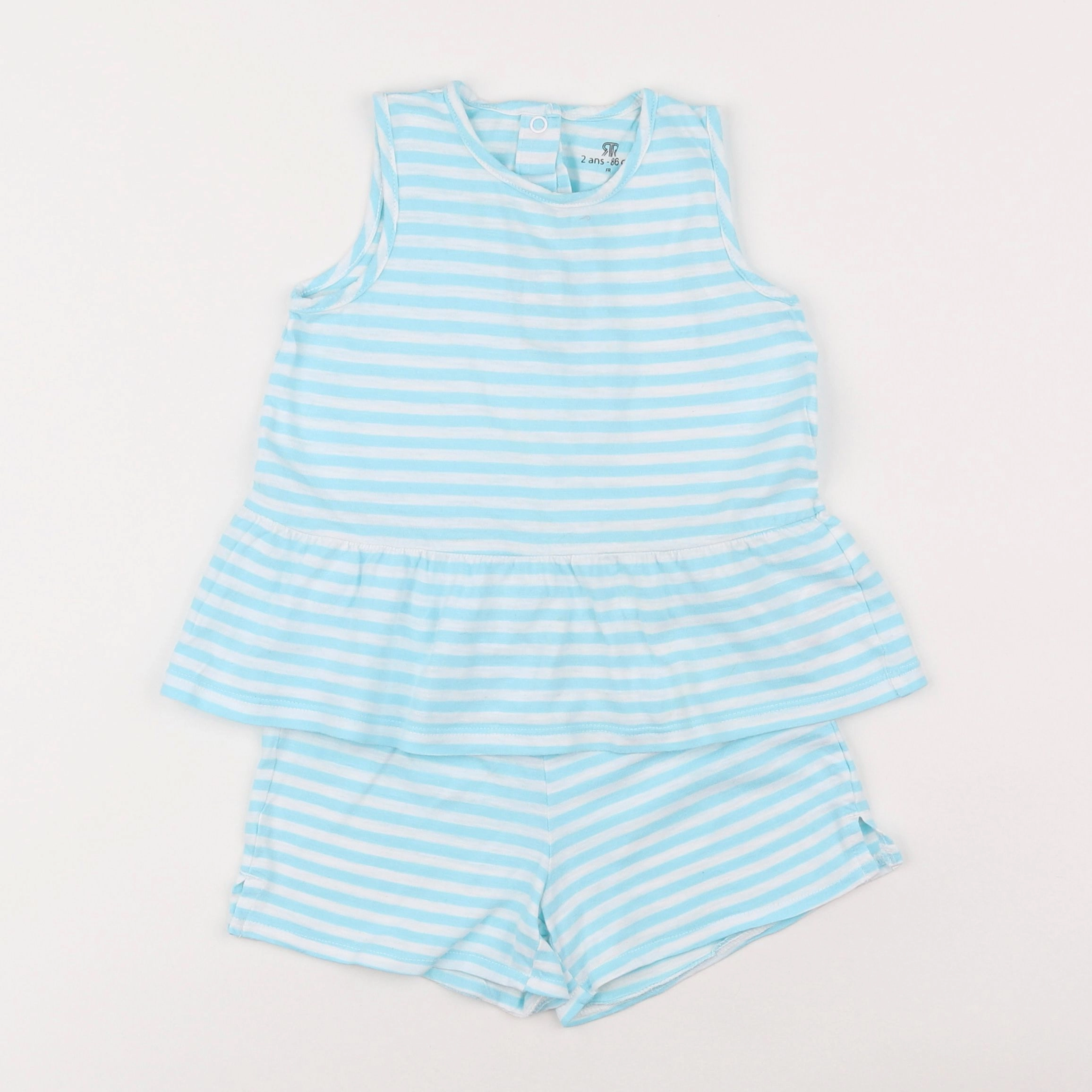 La Redoute - pyjama coton bleu - 2 ans