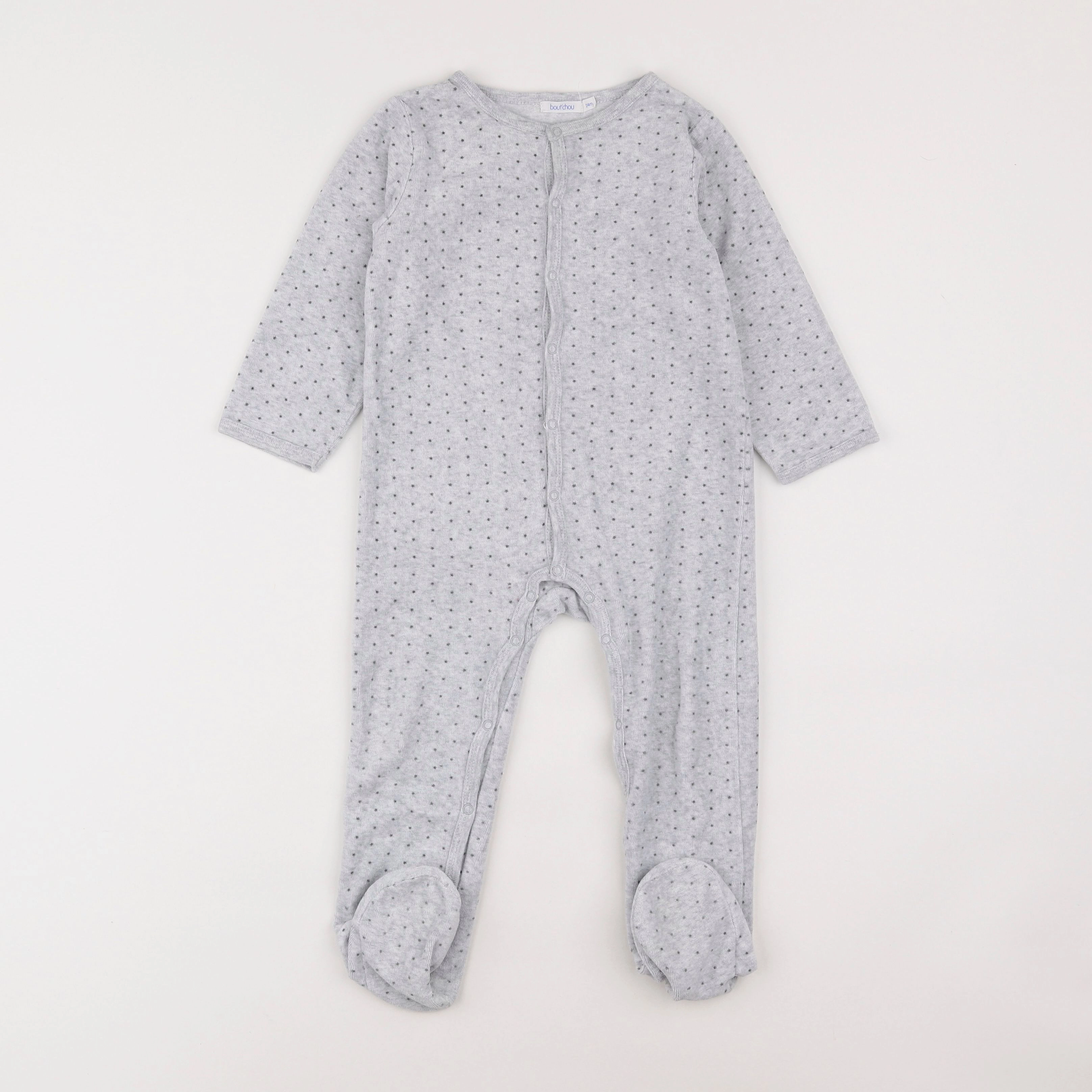 Boutchou - pyjama velours gris - 2 ans