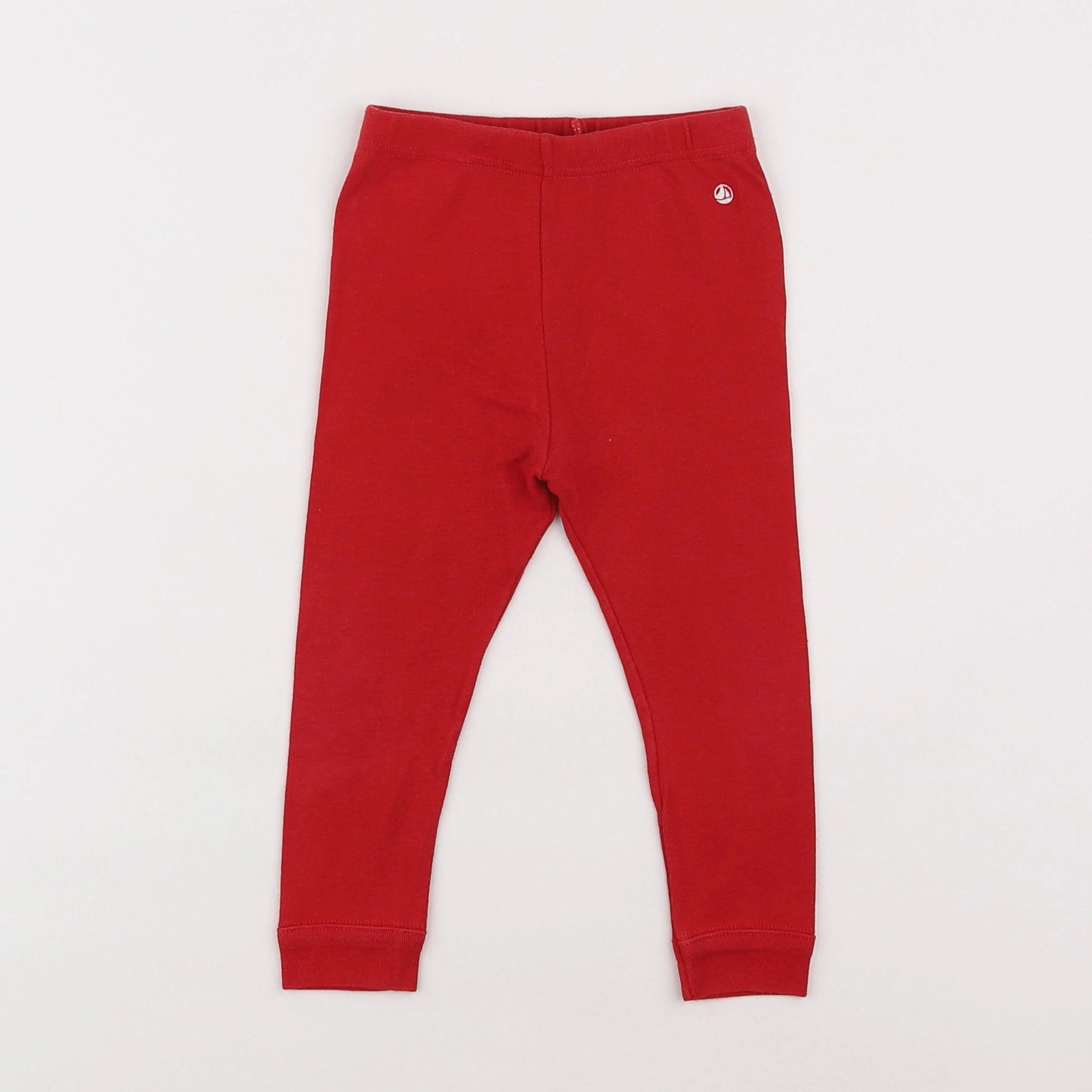 Petit Bateau - legging rouge - 18 mois