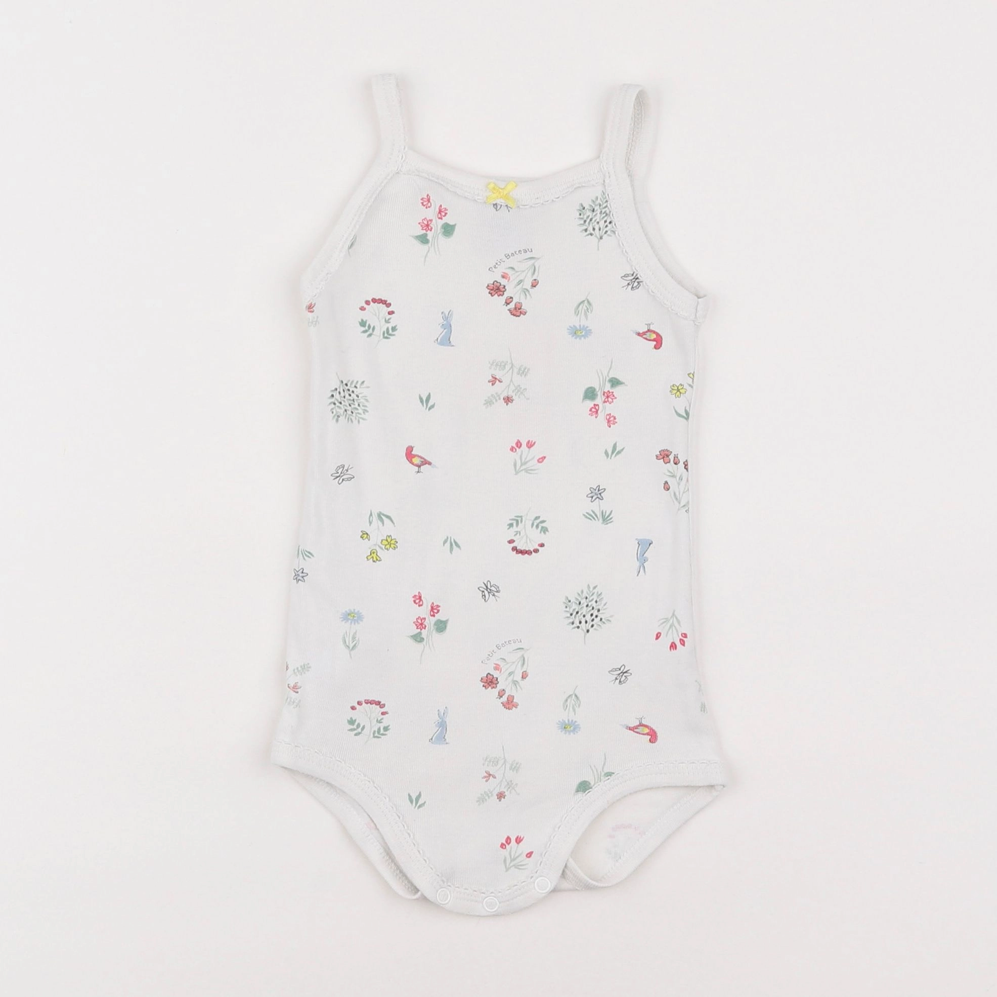 Petit Bateau - body blanc - 18 mois