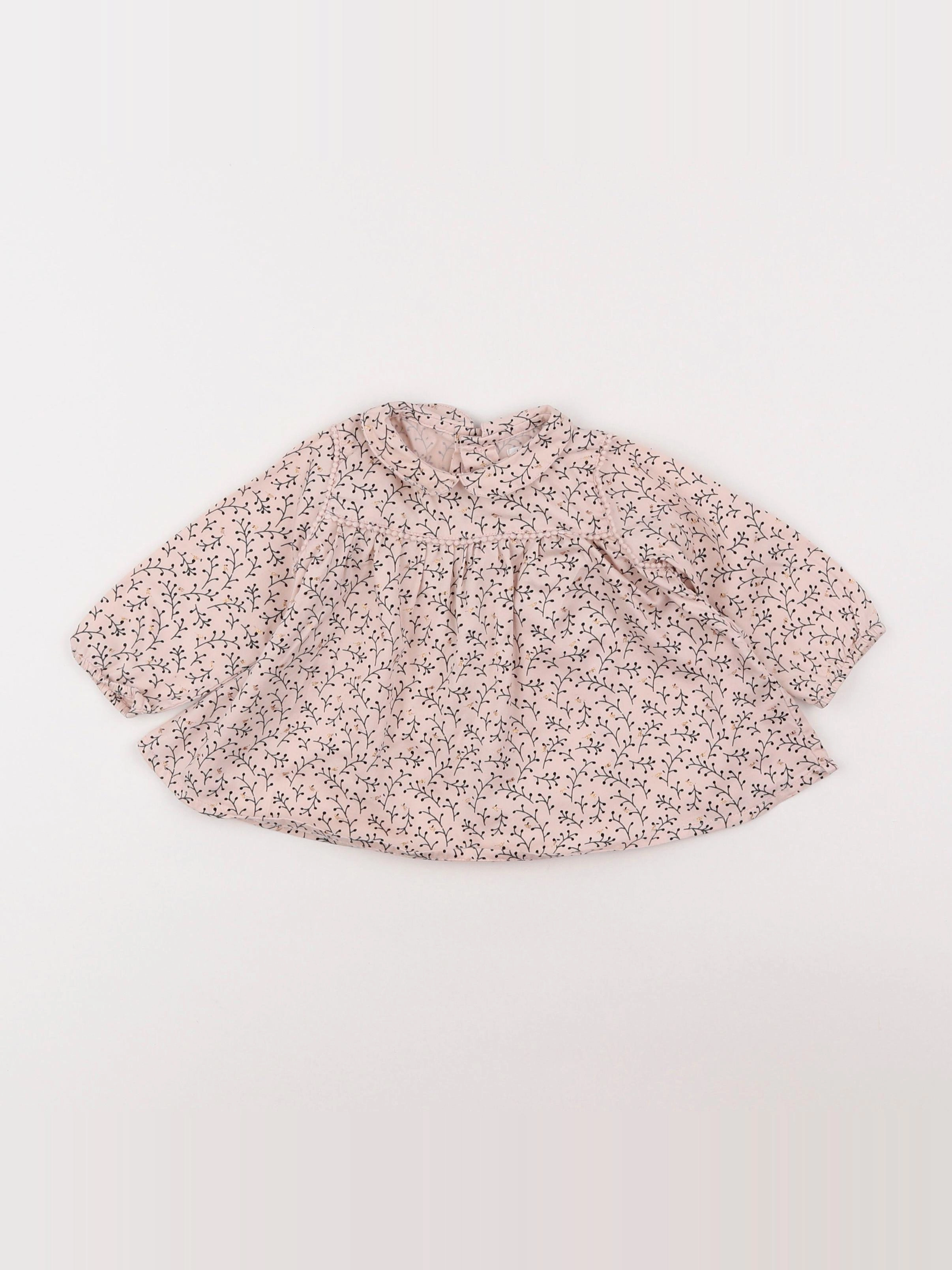 Boutchou - blouse rose - 6 mois