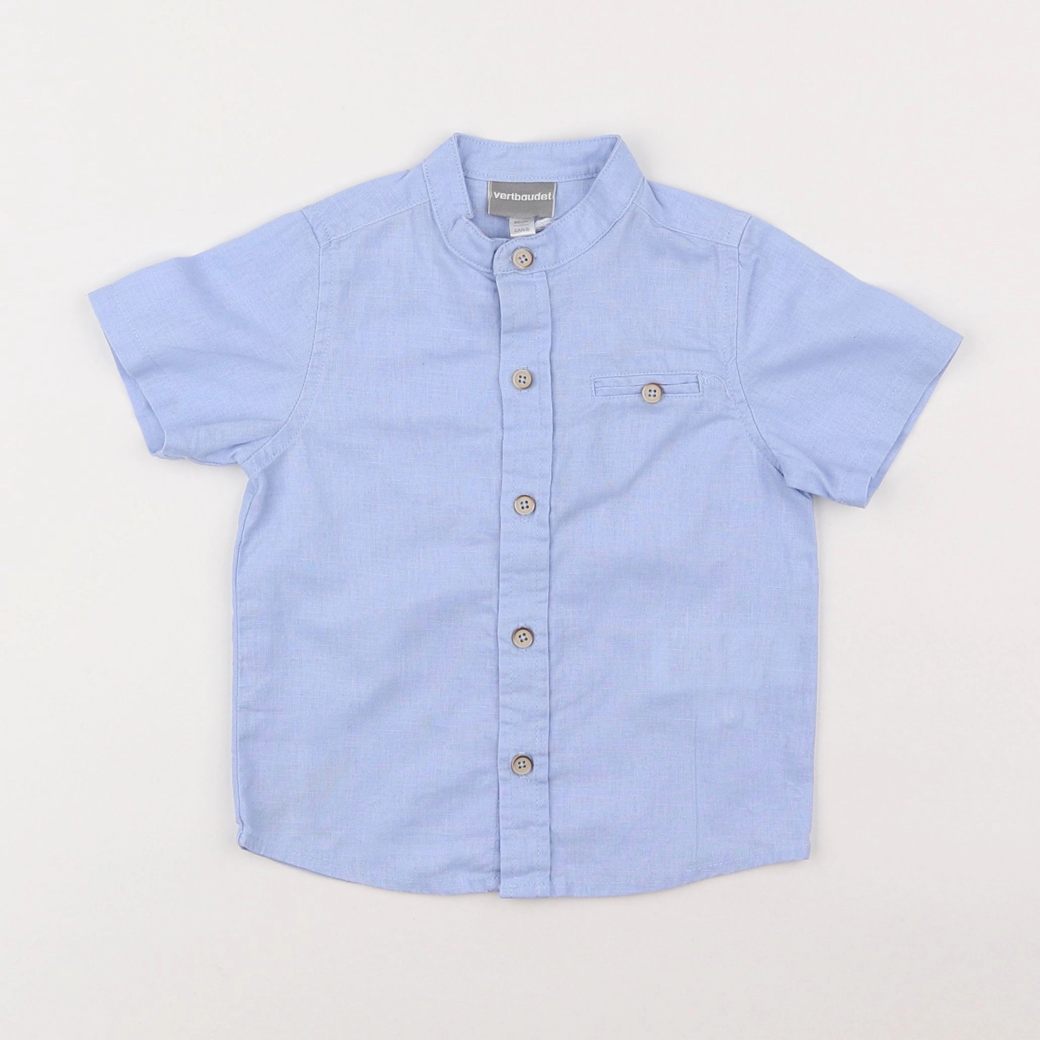 Vertbaudet - chemise bleu - 2 ans