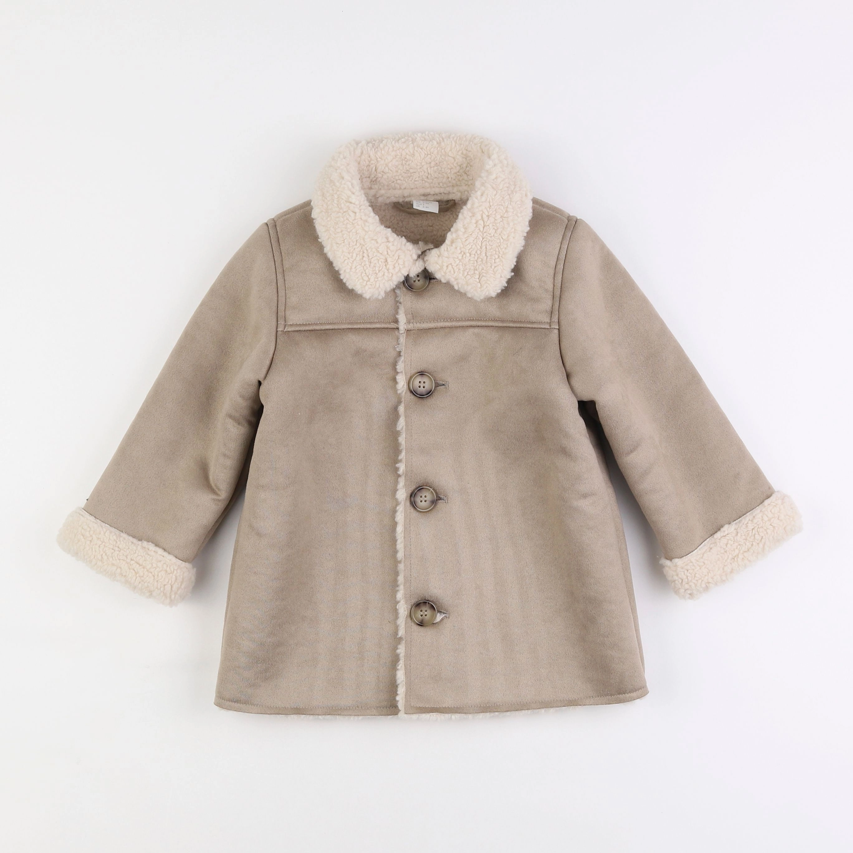 H&M - manteau marron - 2/3 ans