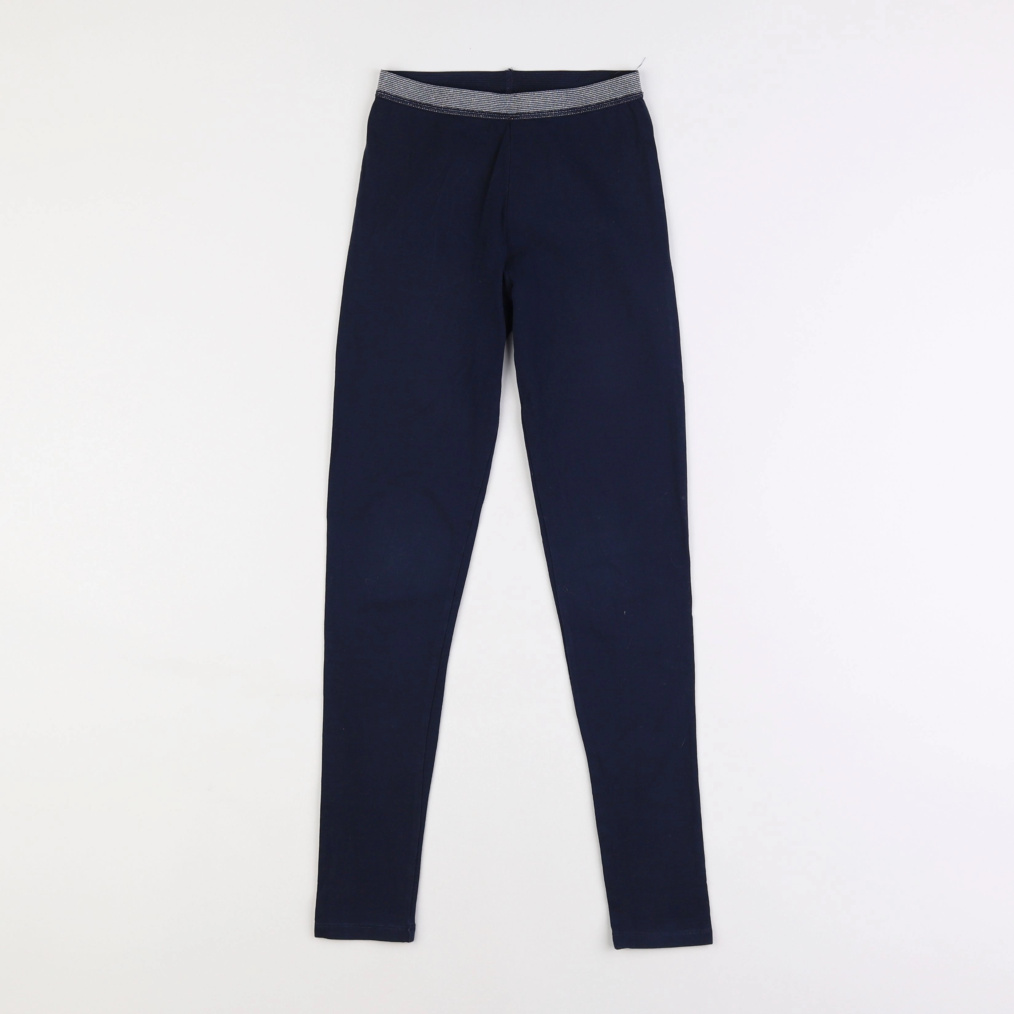 Vertbaudet - legging argent, bleu - 9 ans