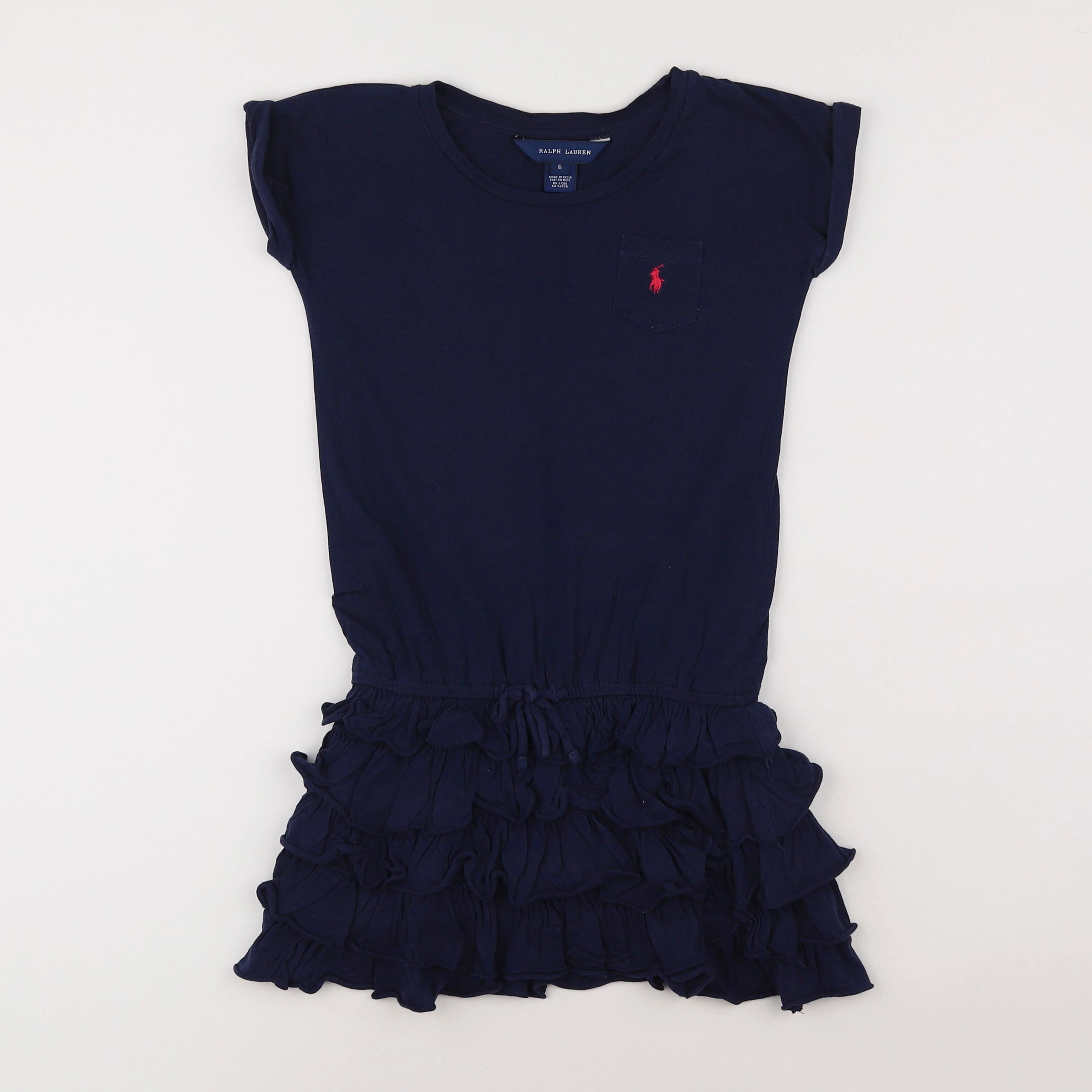 Ralph Lauren - robe bleu - 6 ans