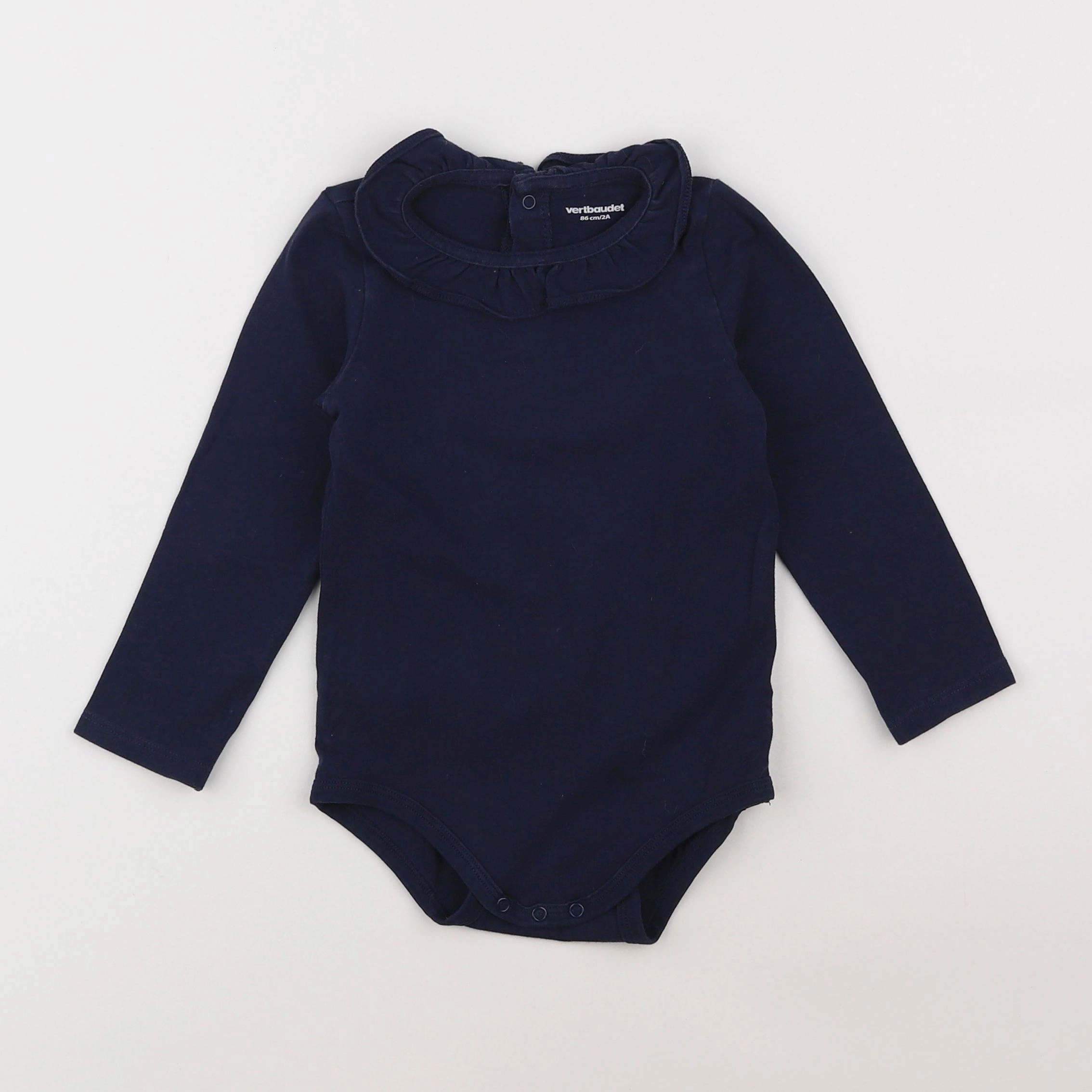 Vertbaudet - body à col bleu - 2 ans