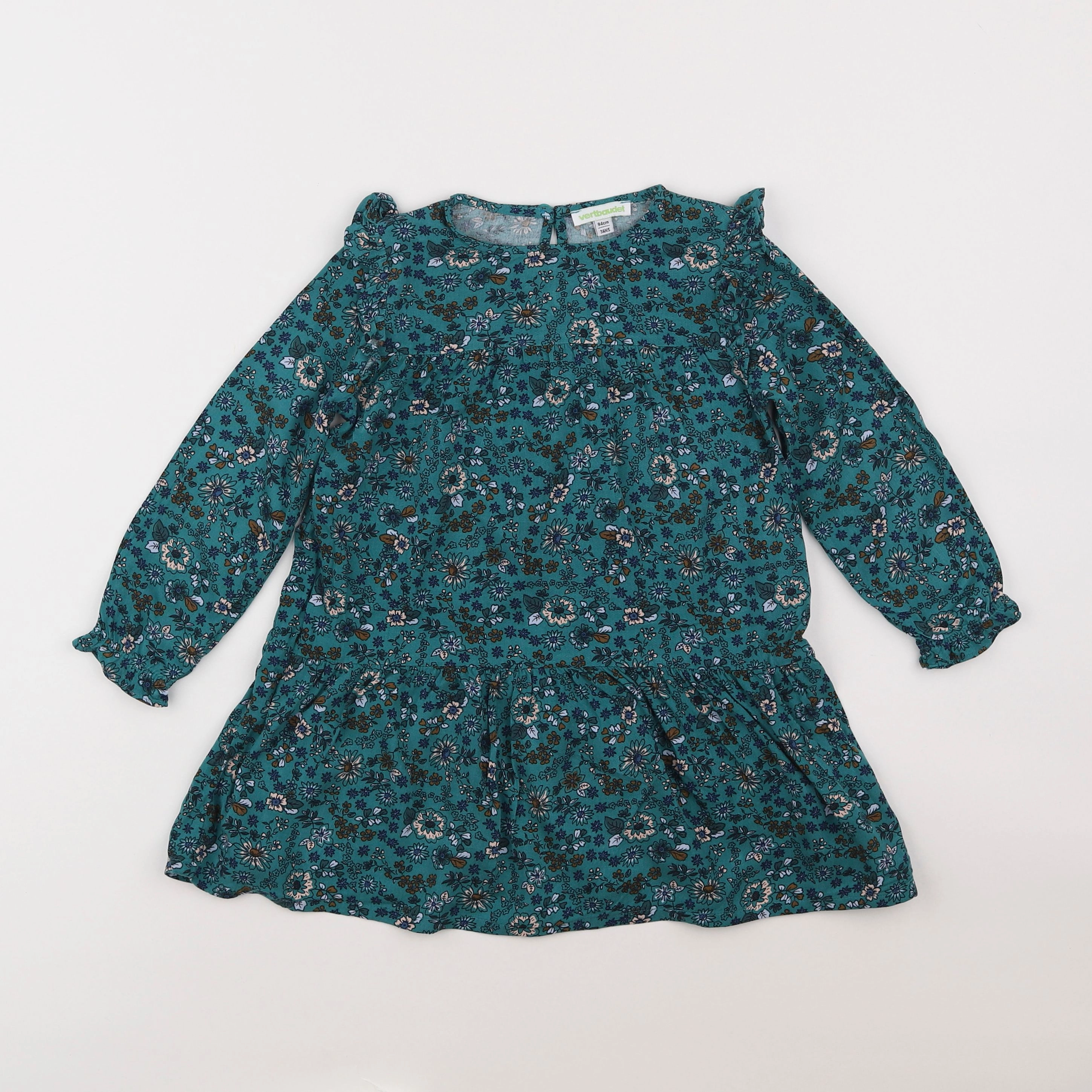 Vertbaudet - robe vert - 3 ans