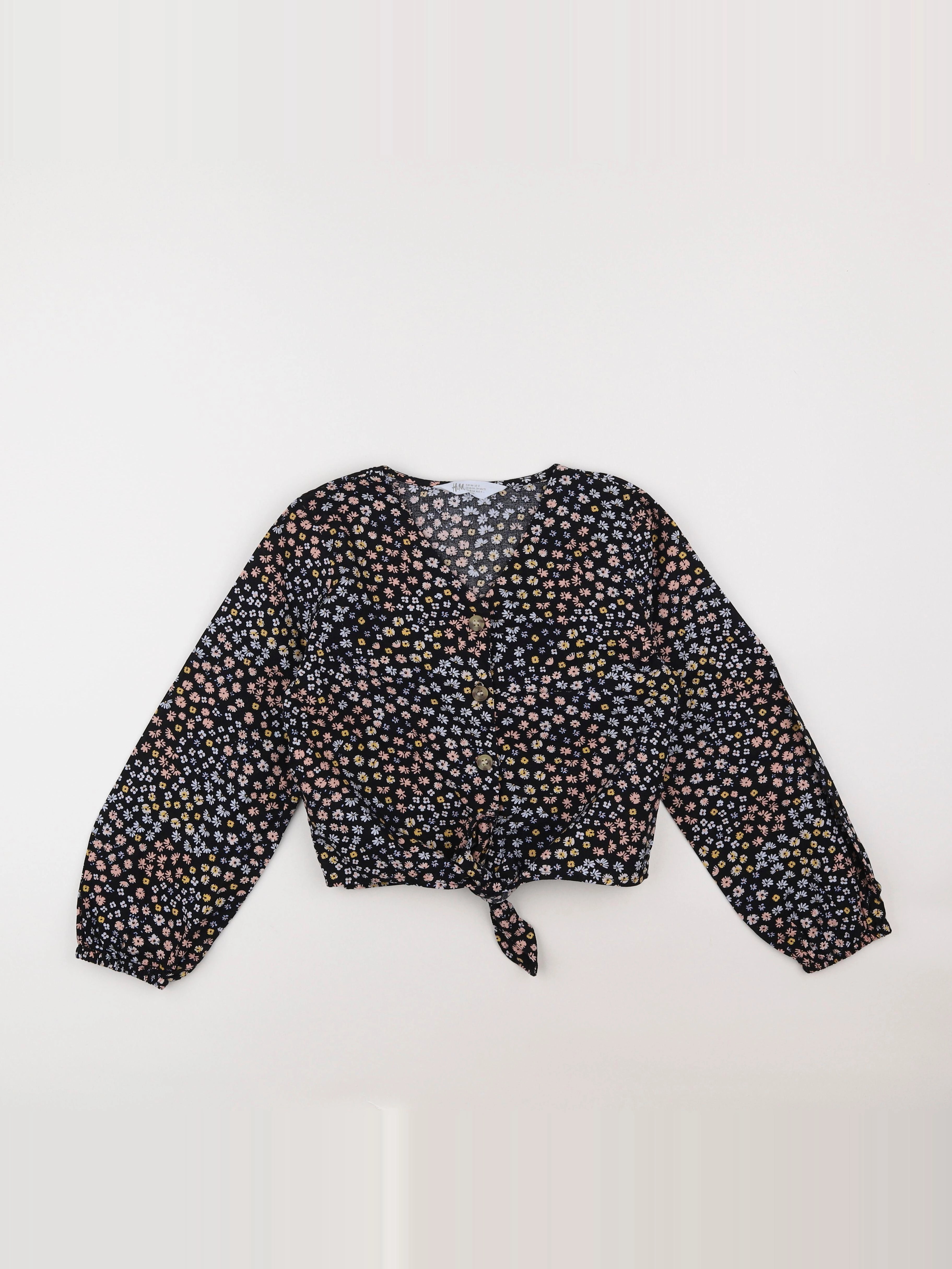 H&M - blouse noir - 10/11 ans