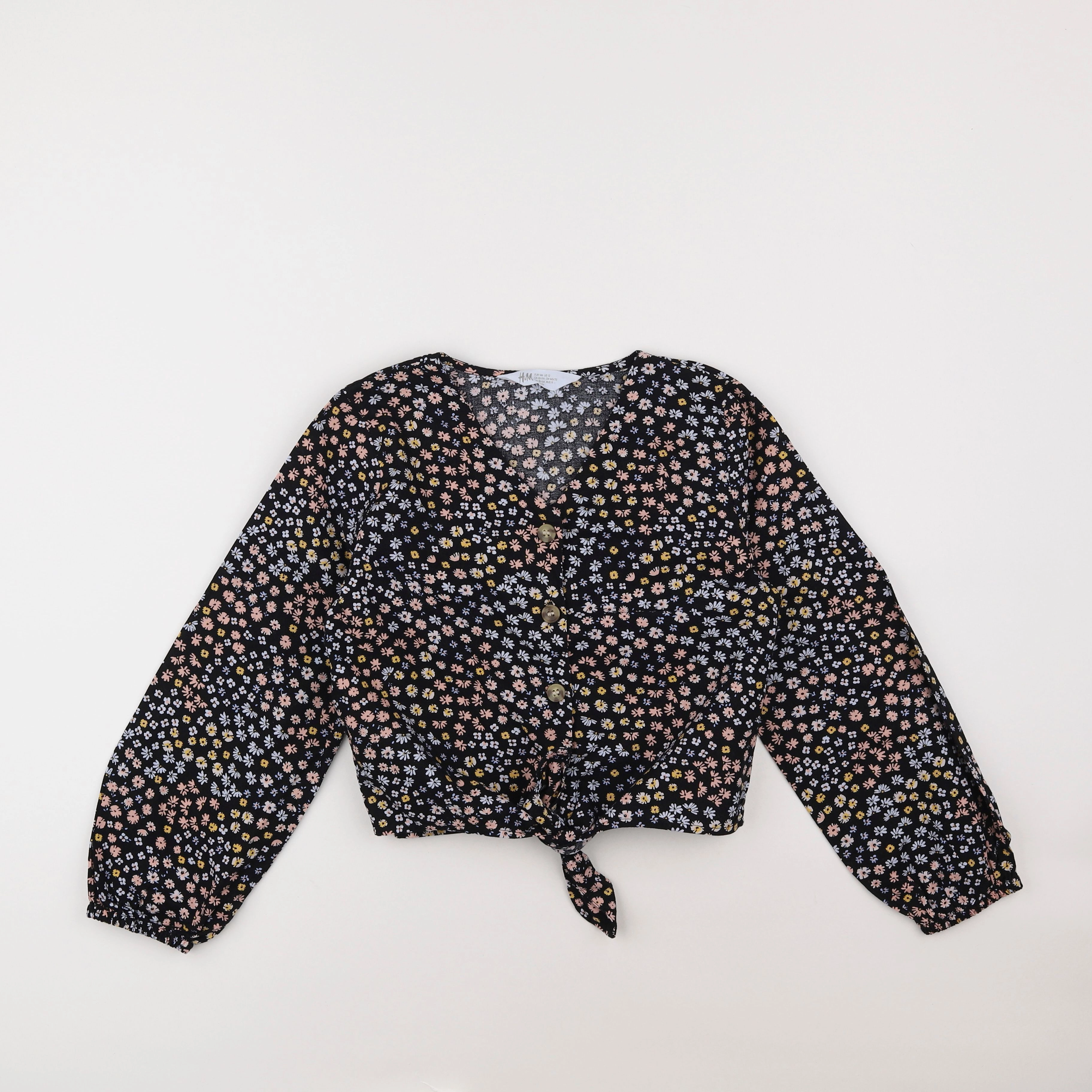 H&M - blouse noir - 10/11 ans