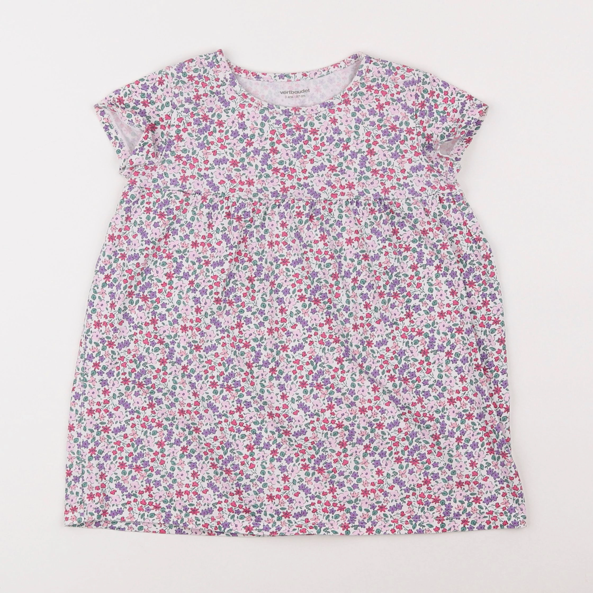 Vertbaudet - robe multicolore - 3 ans