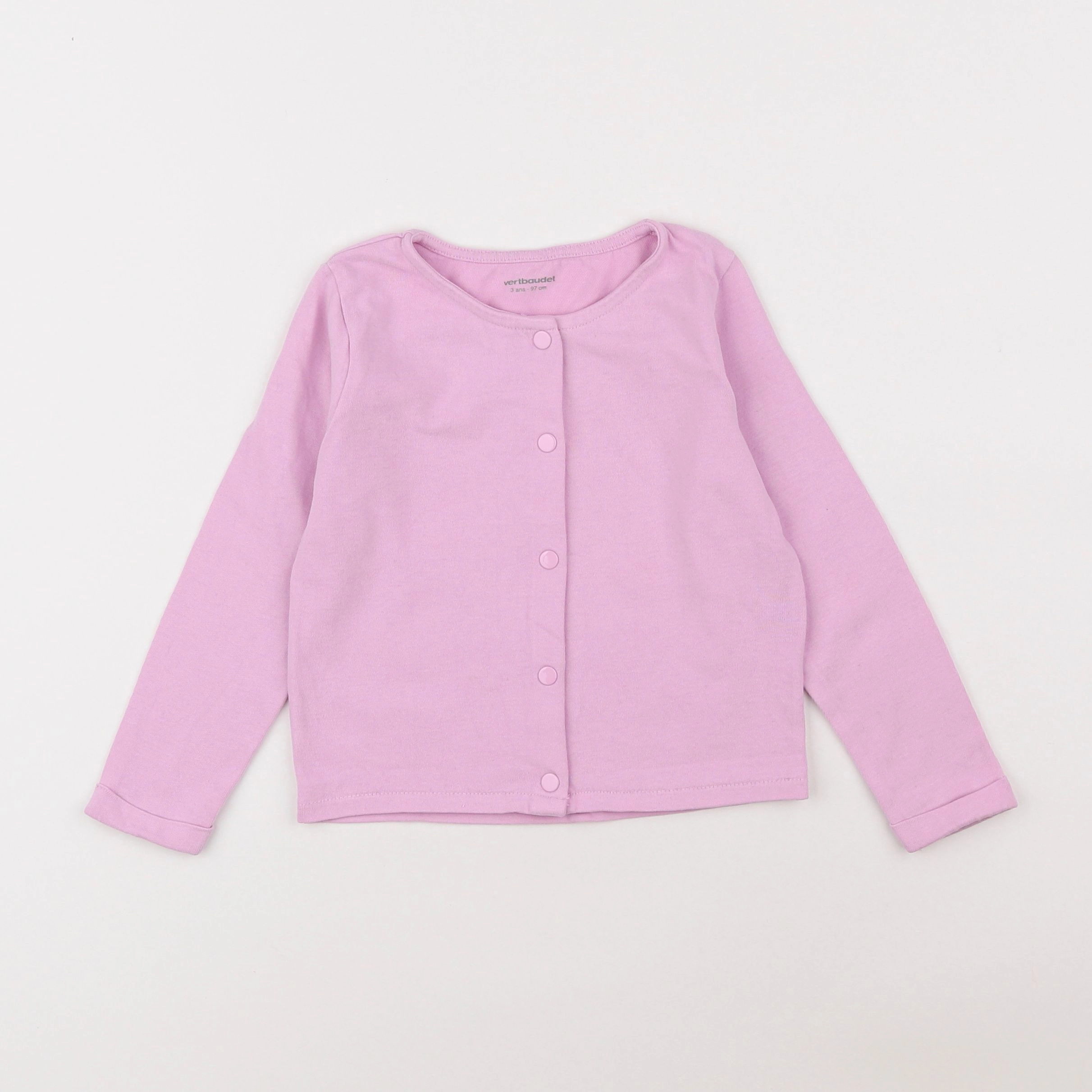 Vertbaudet - sweat rose - 3 ans