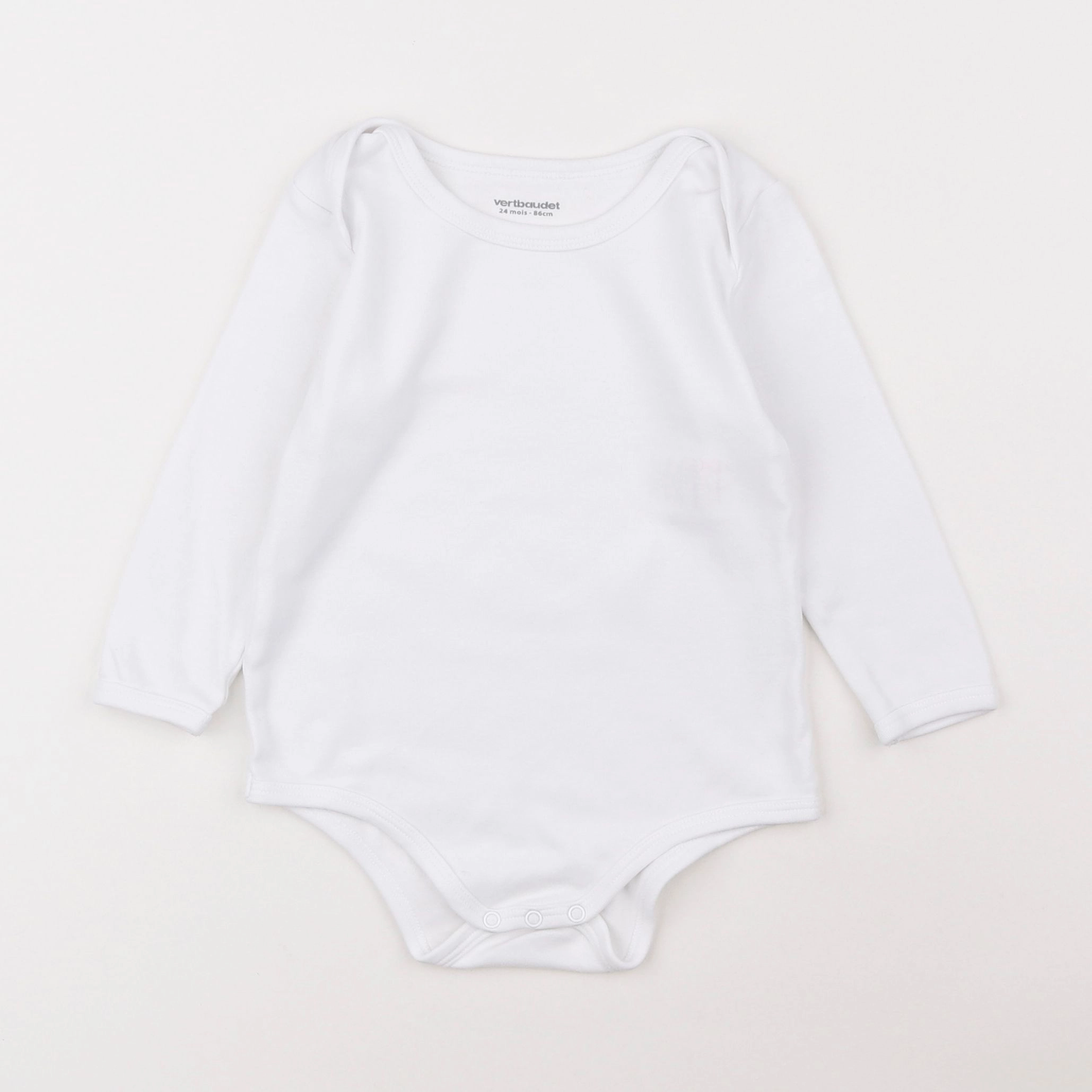 Vertbaudet - body blanc - 2 ans