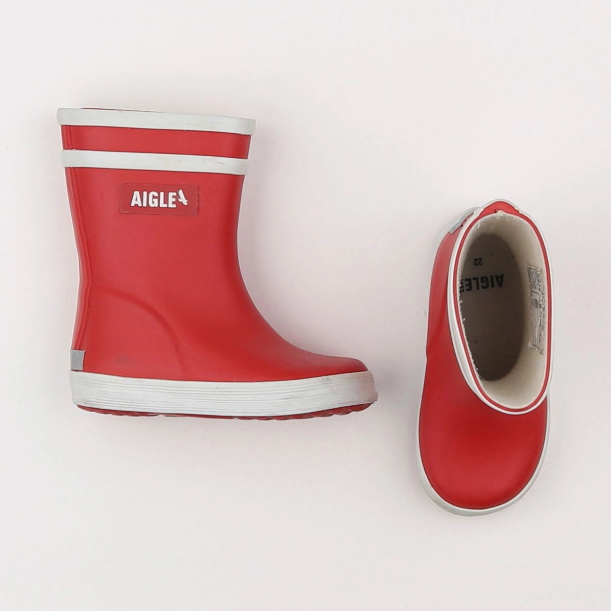 Aigle - bottes rouge - pointure 22