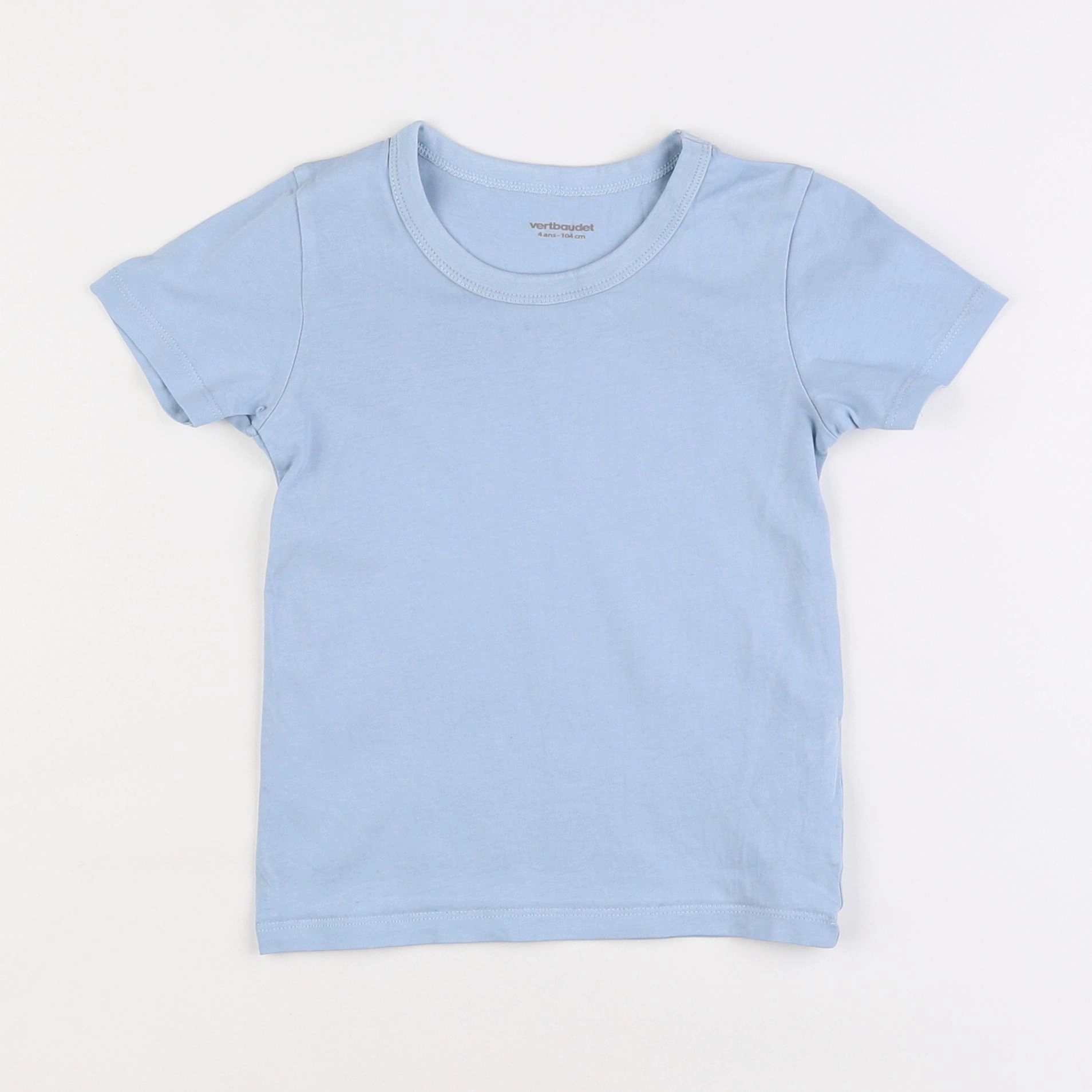 Vertbaudet - tee-shirt bleu - 4 ans