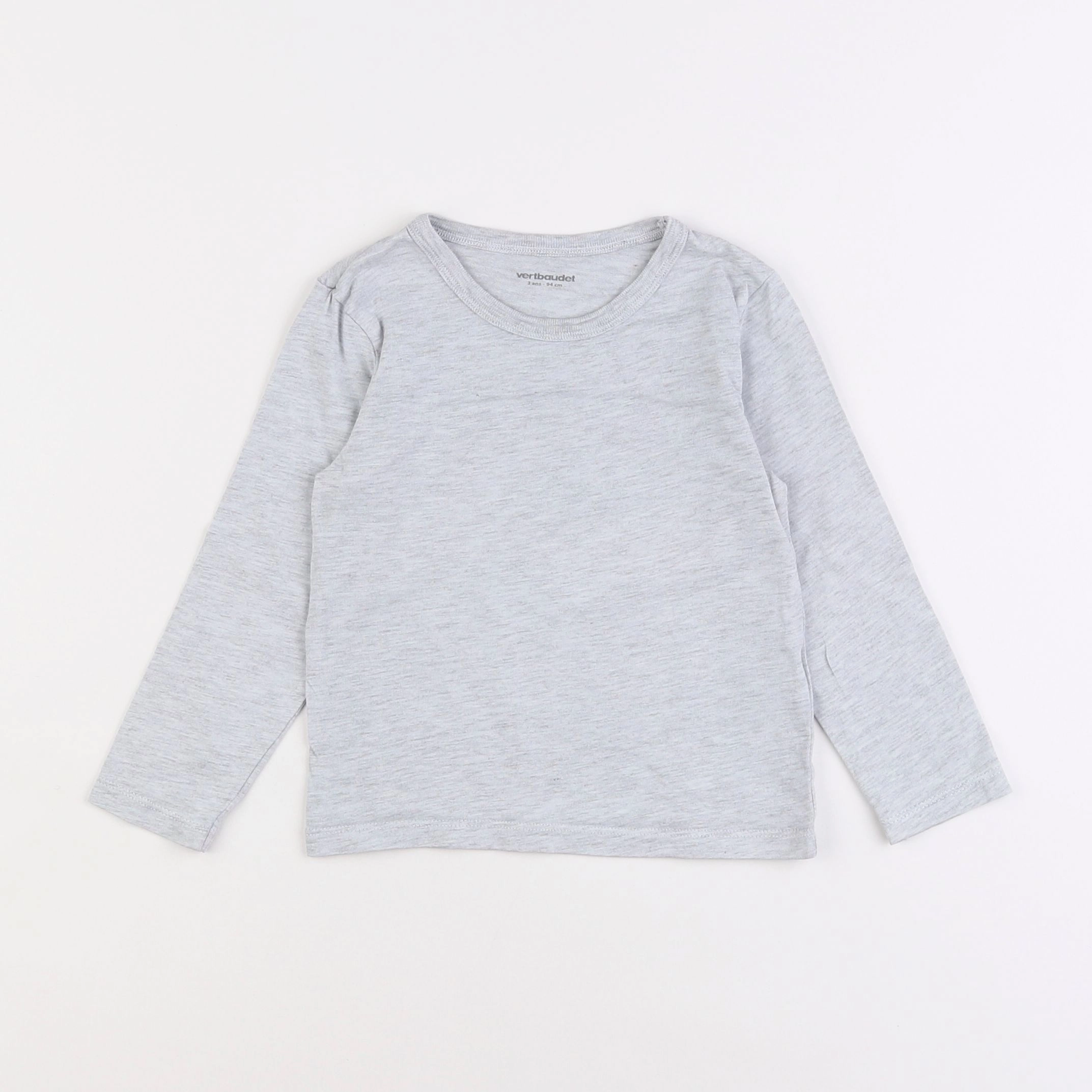 Vertbaudet - tee-shirt gris - 3 ans