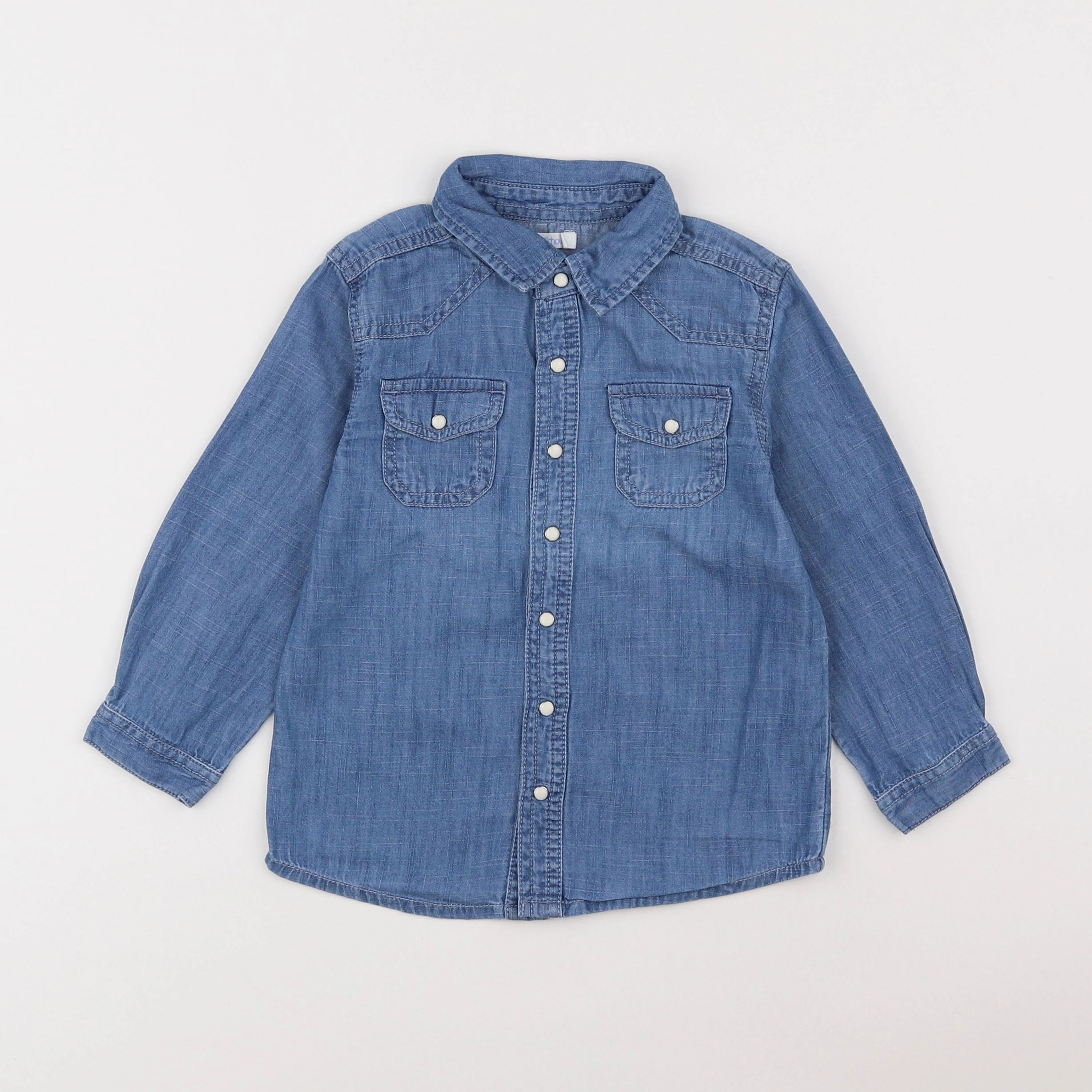 Boutchou - chemise bleu - 3 ans