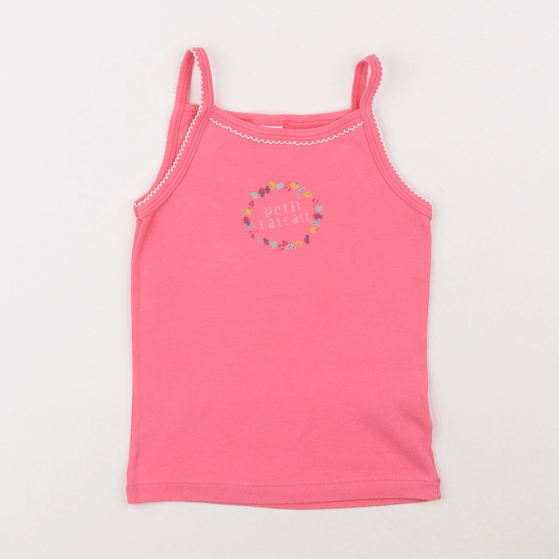 Petit Bateau - maillot de corps rose - 4 ans