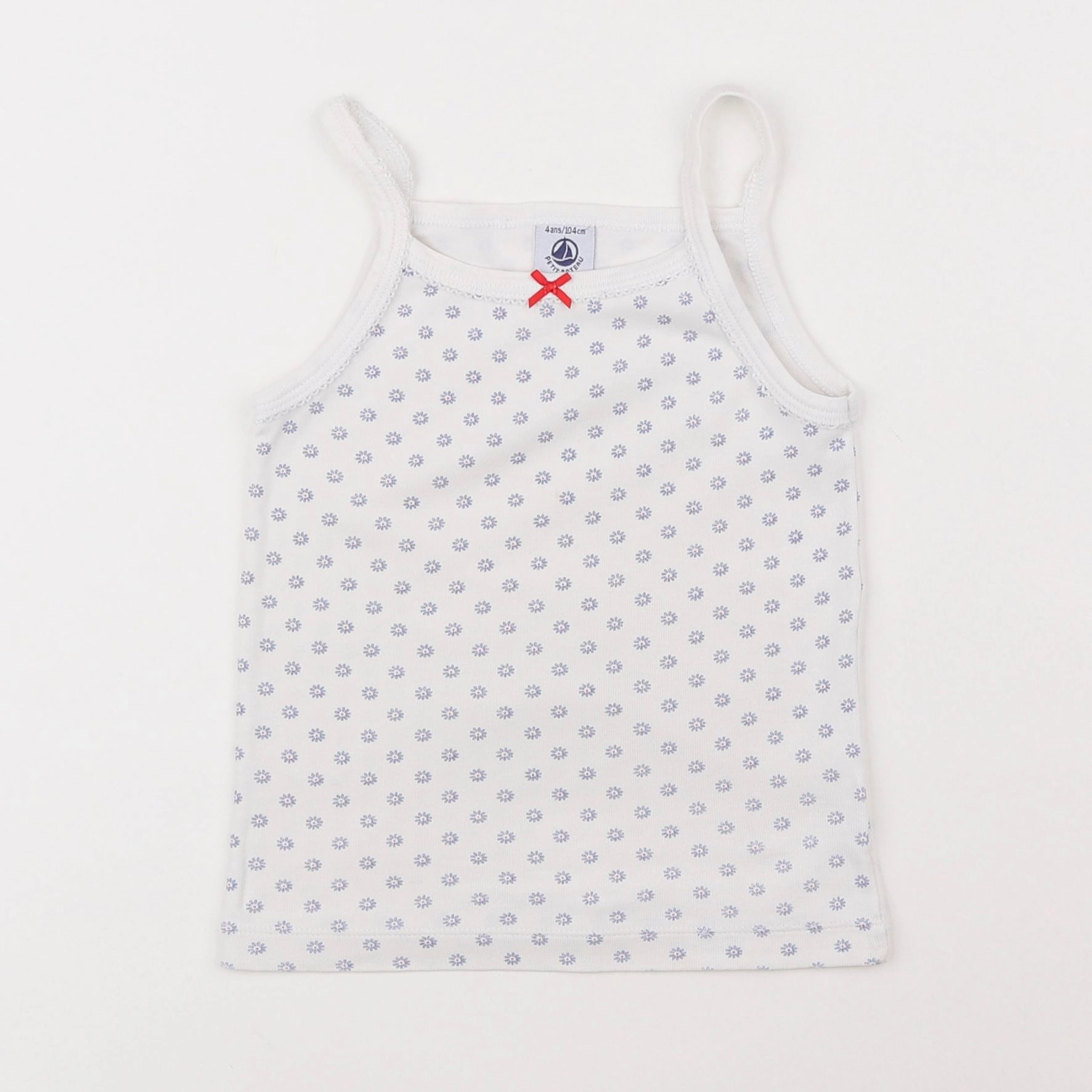 Petit Bateau - maillot de corps blanc - 4 ans