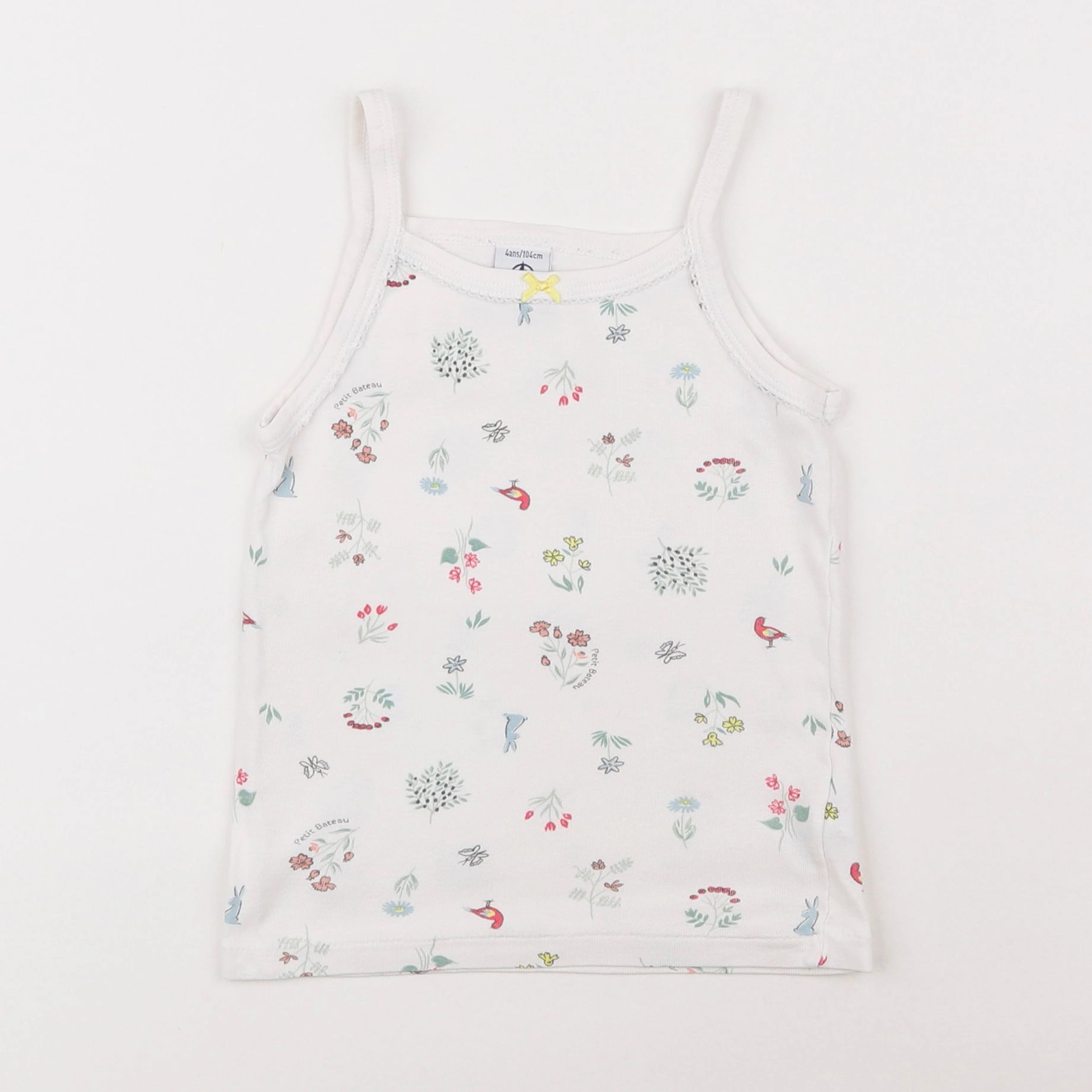 Petit Bateau - maillot de corps blanc - 4 ans