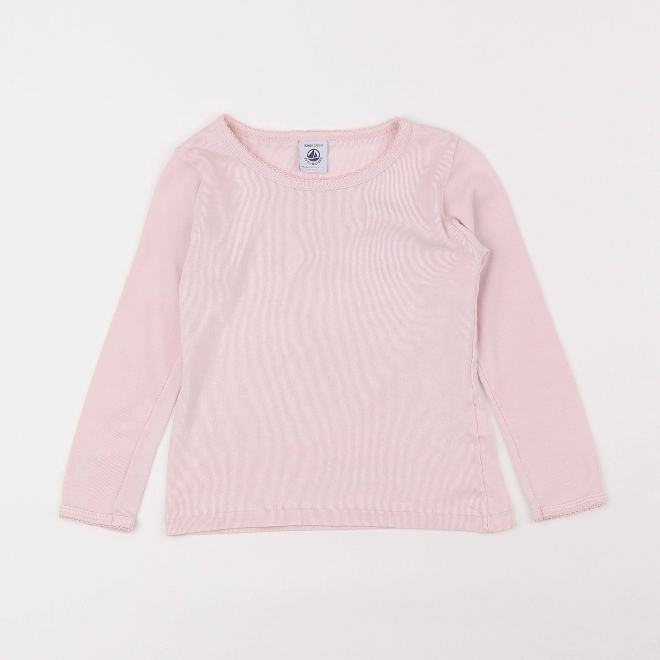 Petit Bateau - maillot de corps rose - 4 ans