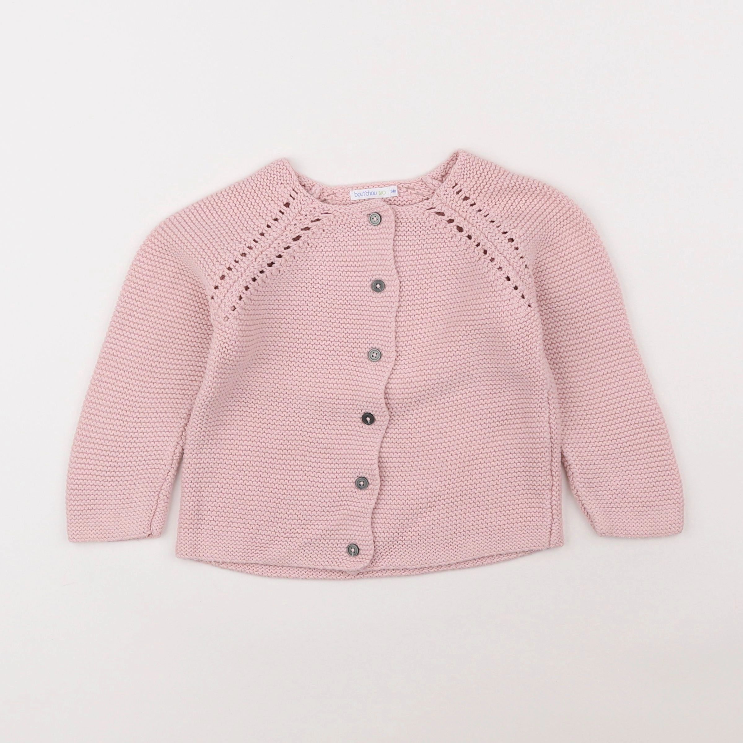 Boutchou - gilet rose - 2 ans