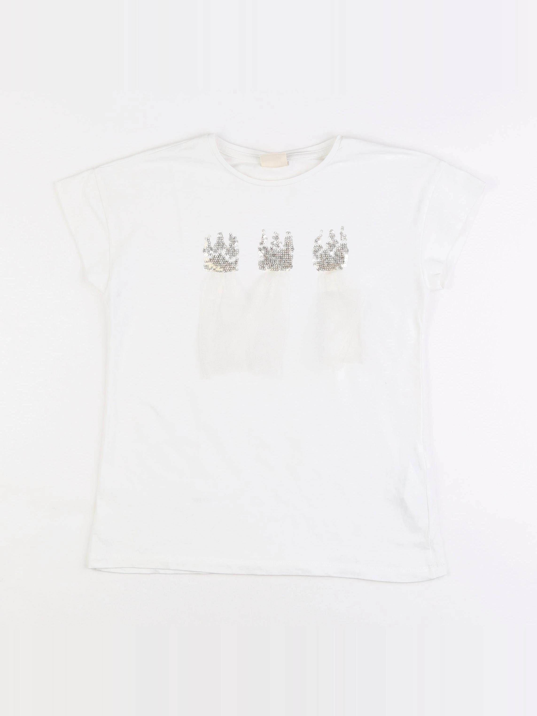 Zara - tee-shirt blanc - 9/10 ans
