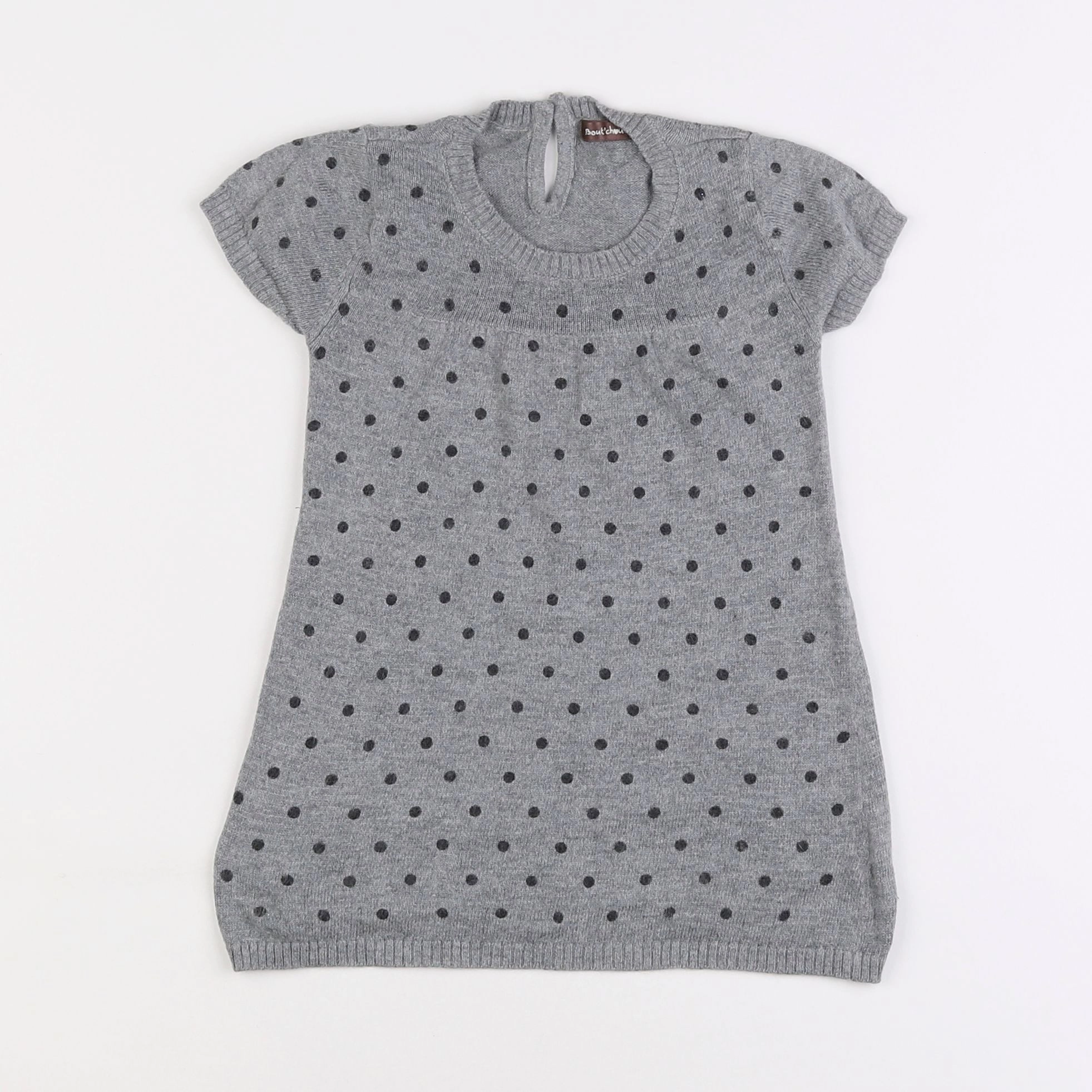 Boutchou - robe gris, noir - 12 mois