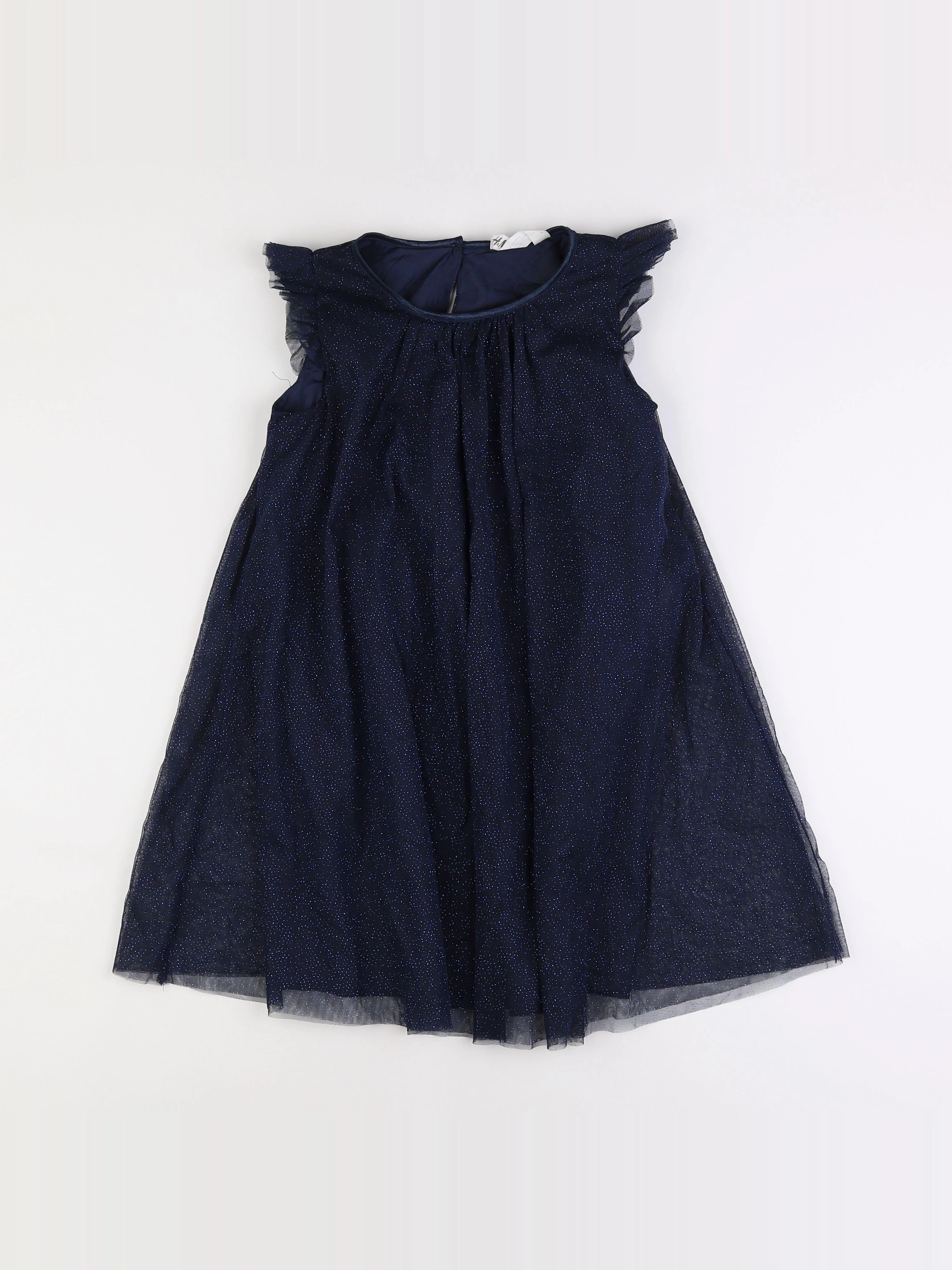 H&M - robe bleu - 9/10 ans