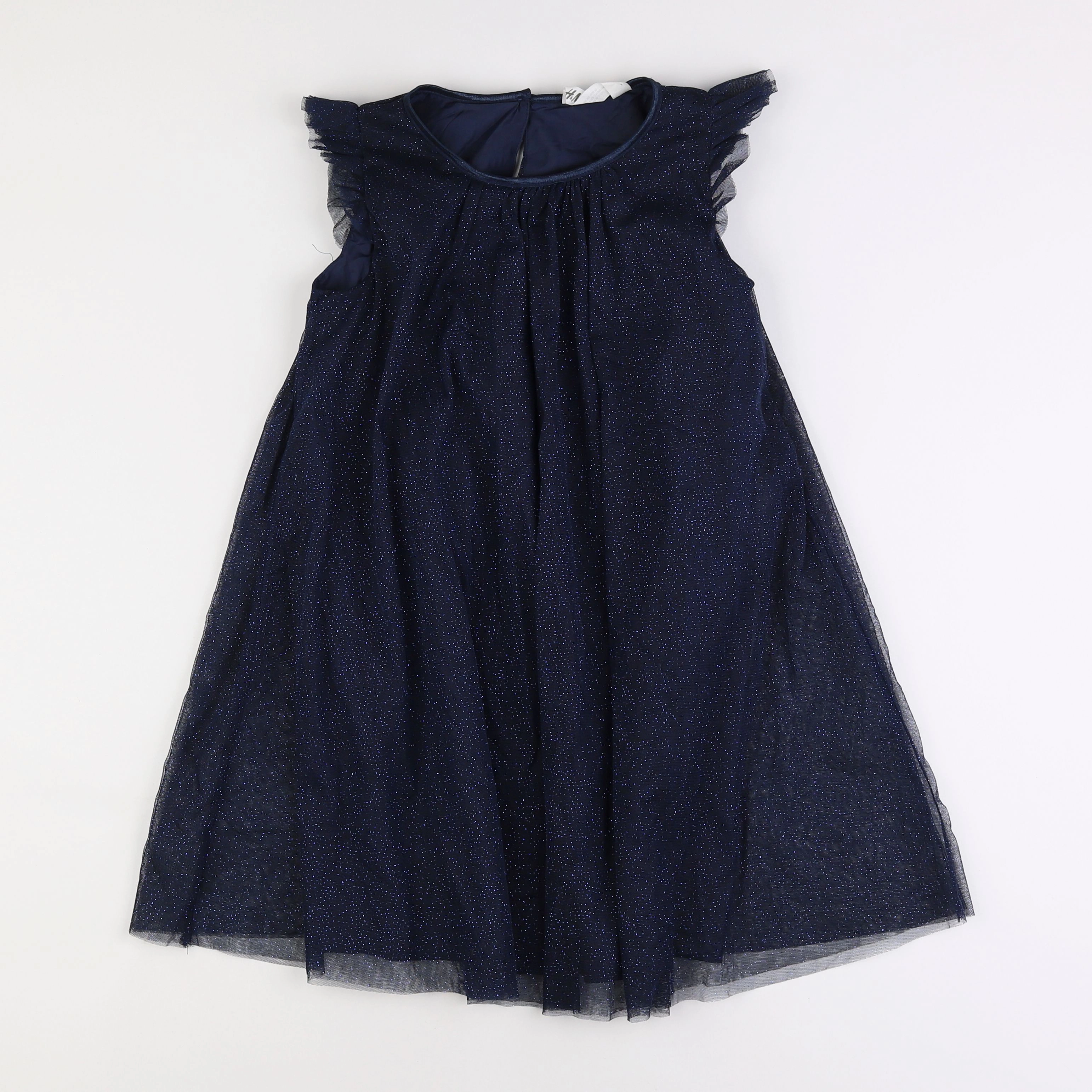 H&M - robe bleu - 9/10 ans