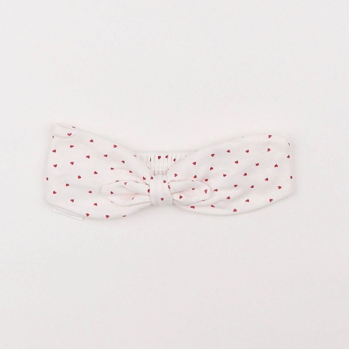 Petit Bateau - bandeau rouge, blanc - 18 mois à 3 ans