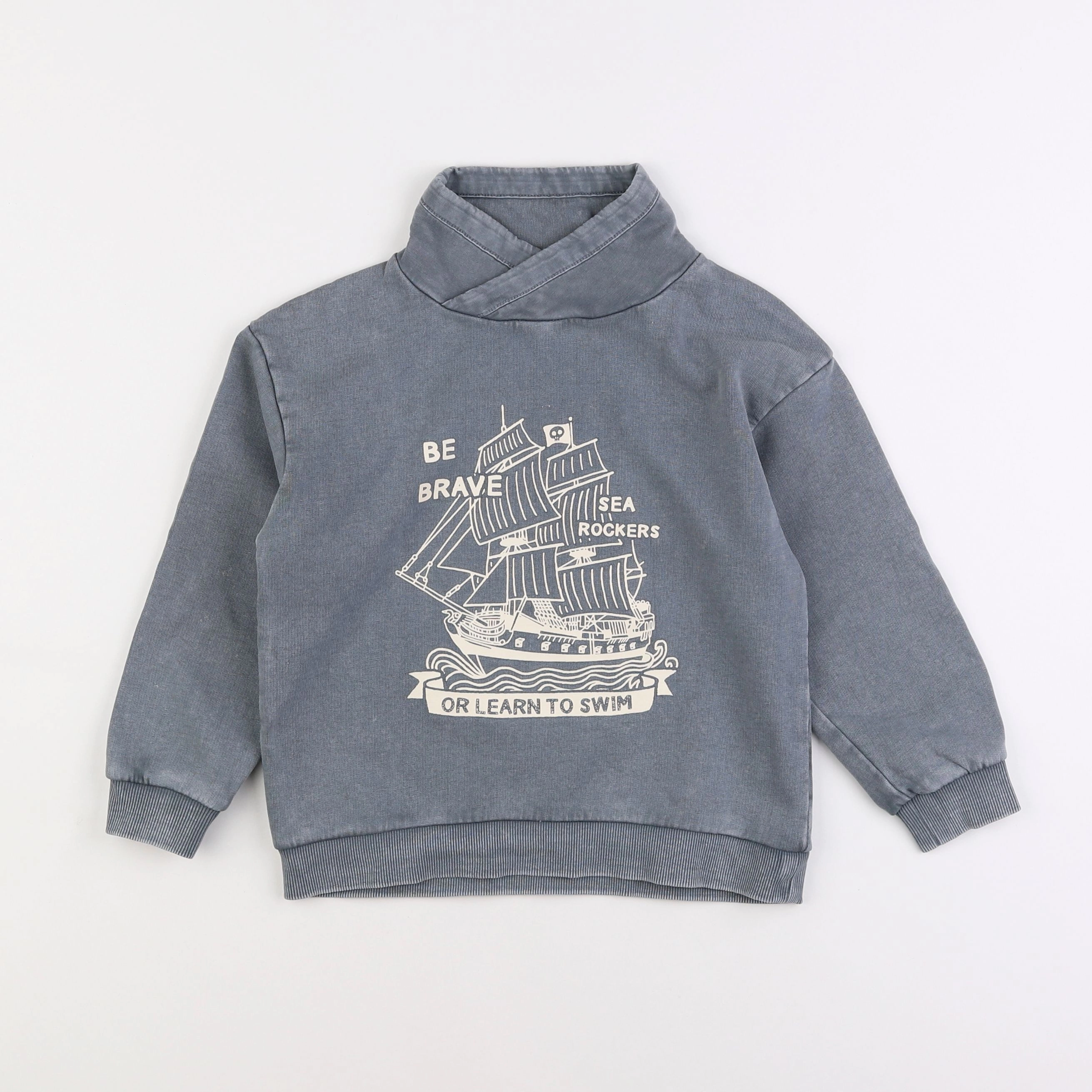 Vertbaudet - sweat gris - 5 ans