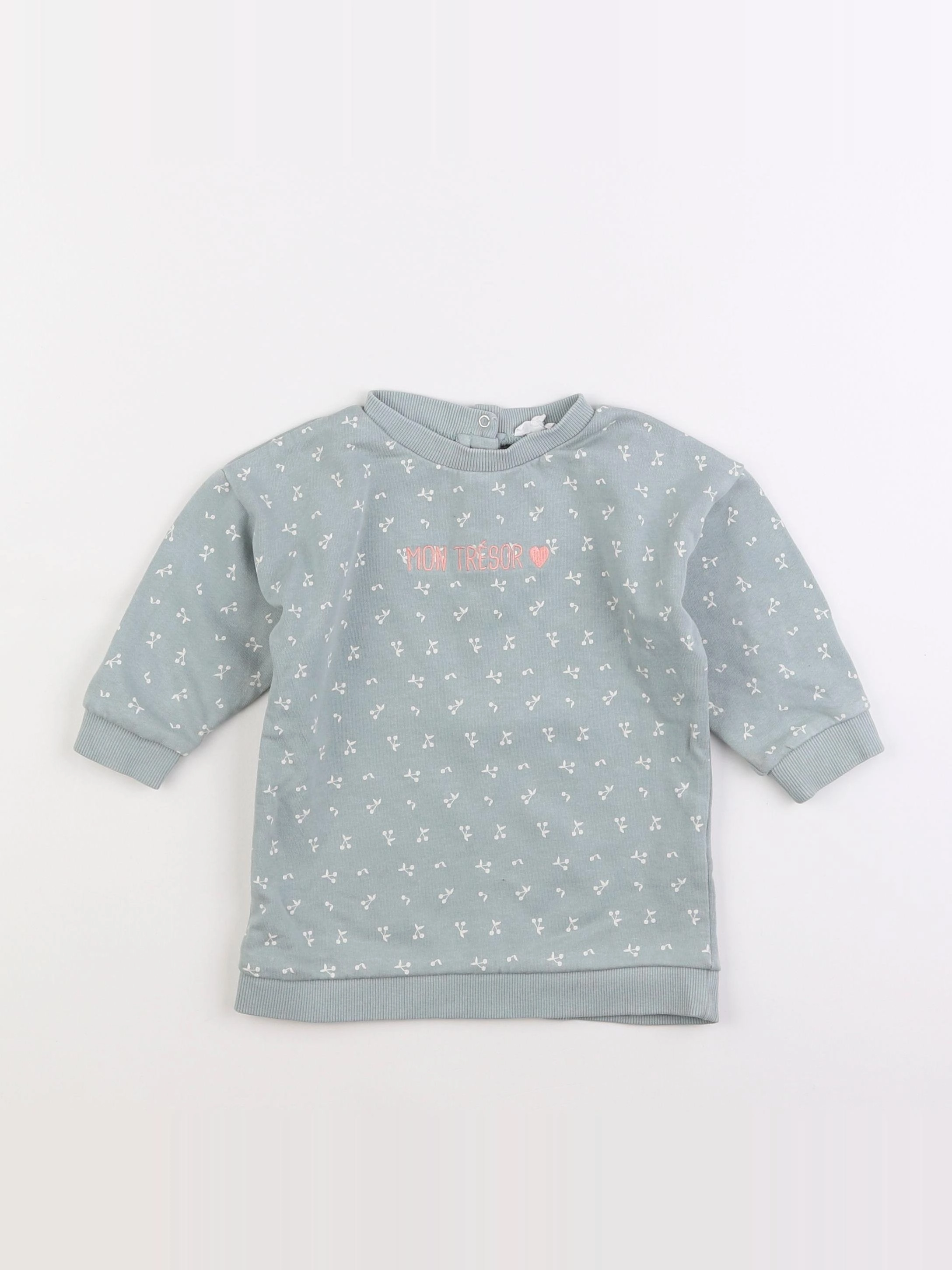 Vertbaudet - robe vert - 18 mois